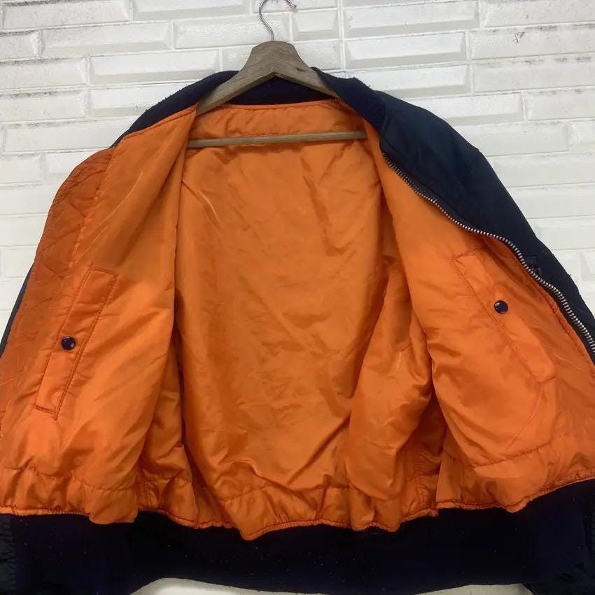 Alpha Industries Vintage Alpha Industries MA-1 Flight Bomber Jacket Size US XL / EU 56 / 4 - 15 Thumbnail
