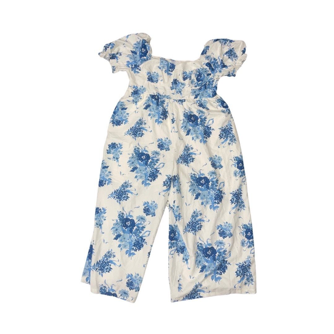 Cider CIDER SQUARE NECK PUFF SLEEVE FLORAL JUMPSUIT CURVE & PLUS Size 42" / US 20 - 1 Thumbnail
