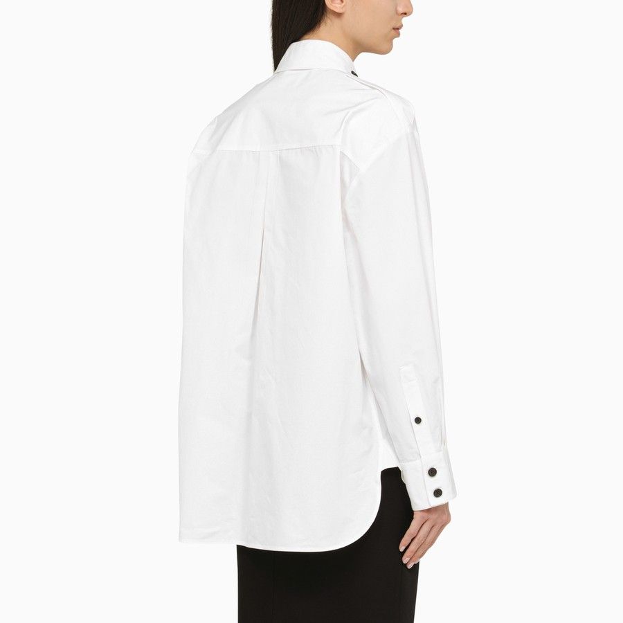KHAITE o1d2blof0824 Missa Cotton Shirt in White Size S / US 4 / IT 40 - 3 Thumbnail