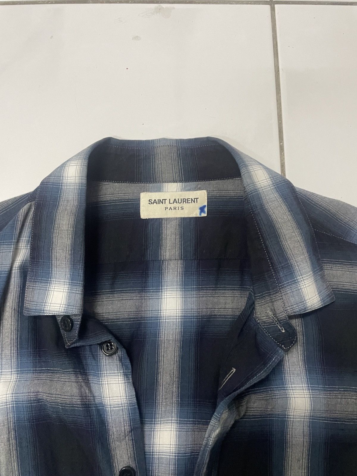 Saint Laurent Paris Saint Laurent Paris Shadow Shirt Size US M / EU 48-50 / 2 - 2 Thumbnail