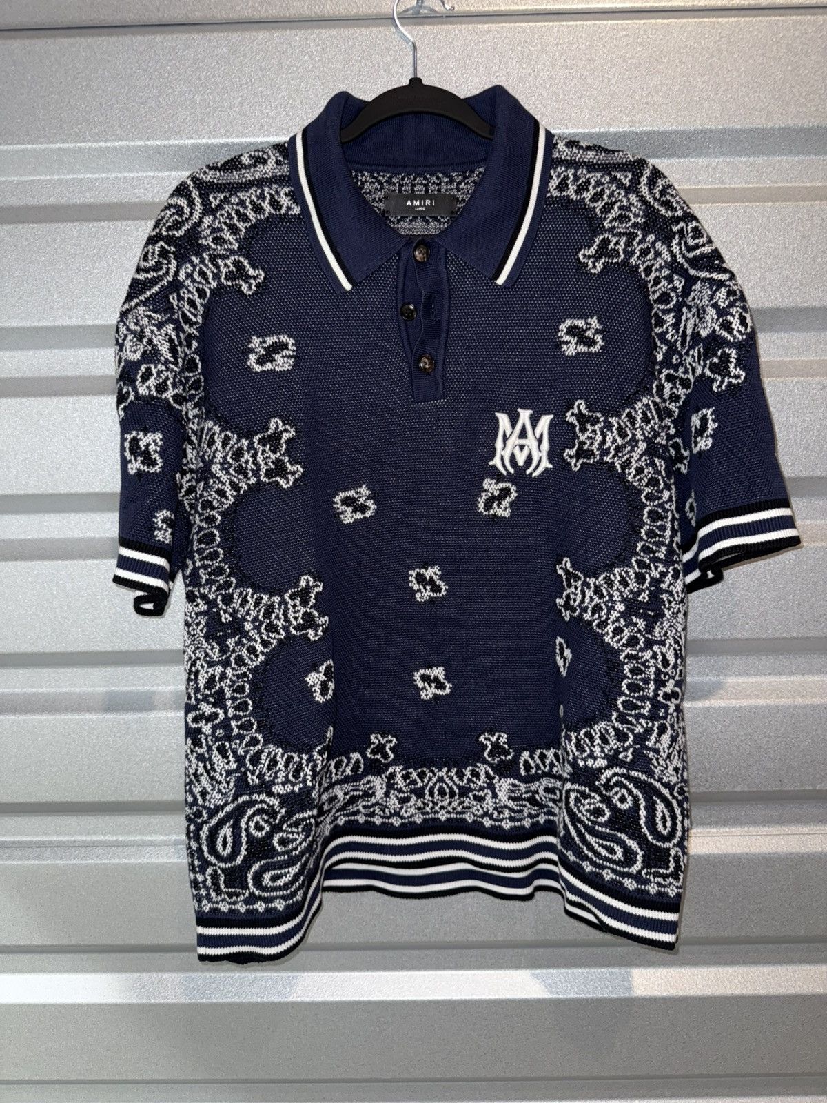 Amiri Amiri Blue Bandana Polo size Large Size US L / EU 52-54 / 3 - 1 Thumbnail