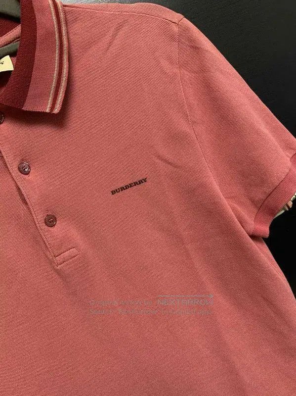 Burberry Burberry Pink Cotton Men's Polo Shirt. Size US S / EU 44-46 / 1 - 4 Thumbnail