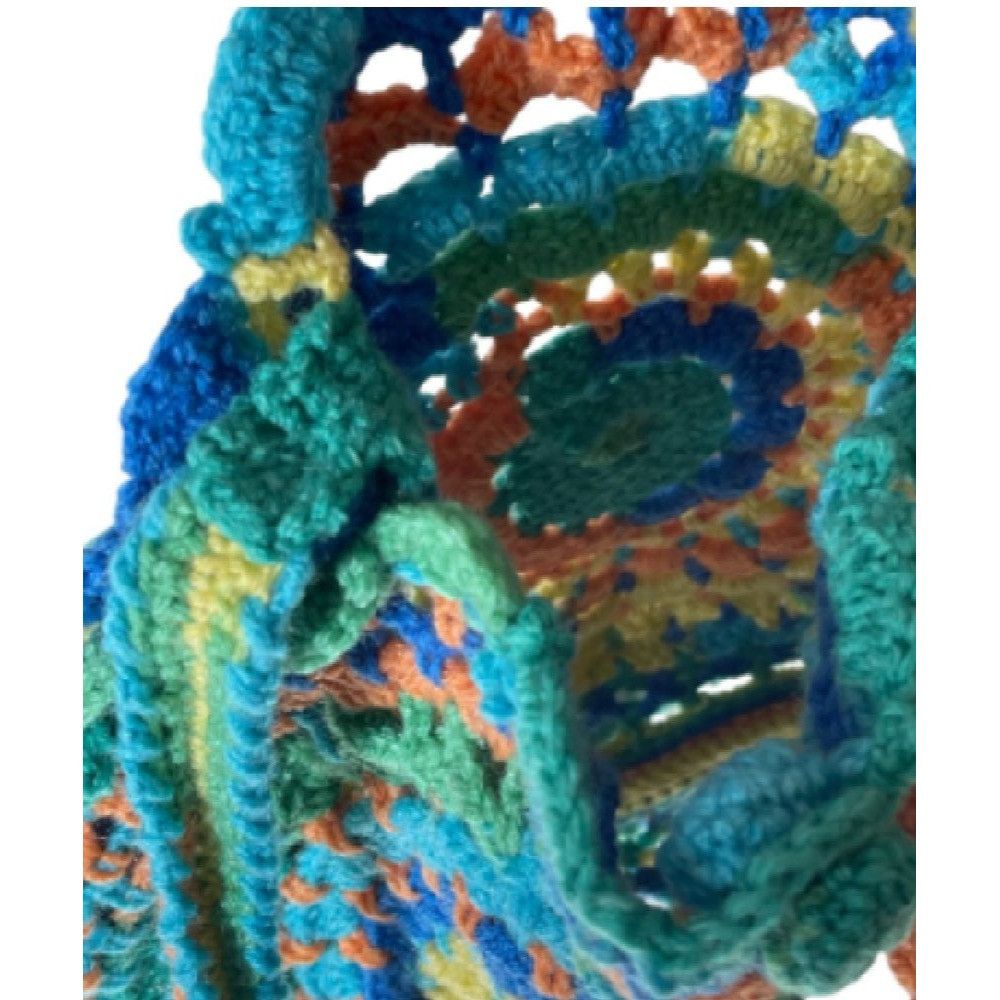 Handmade Crochet Purse Retro Shoulder Bag Granny Stitch Pattern Multi Size ONE SIZE - 7 Thumbnail