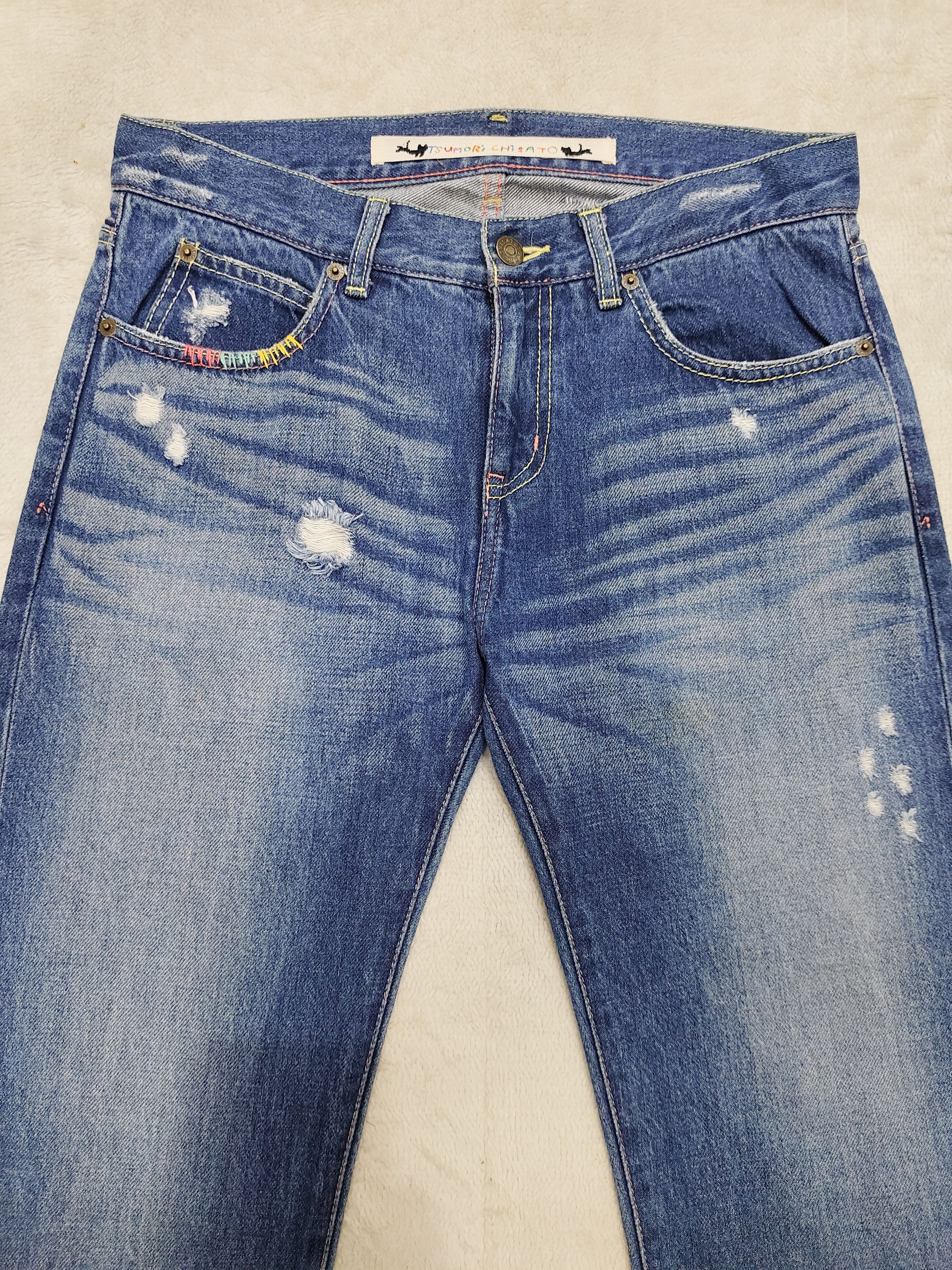 Tsumori Chisato Tsumori Chisato- Hand Multicolor Stitch Distressed Archived Size US 30 / EU 46 - 2 Thumbnail