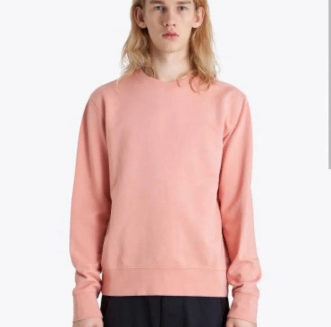 Acne Studios L Casey Salmon Peach Classic Crewneck Sweat-shirt Size US L / EU 52-54 / 3 - 2 Thumbnail