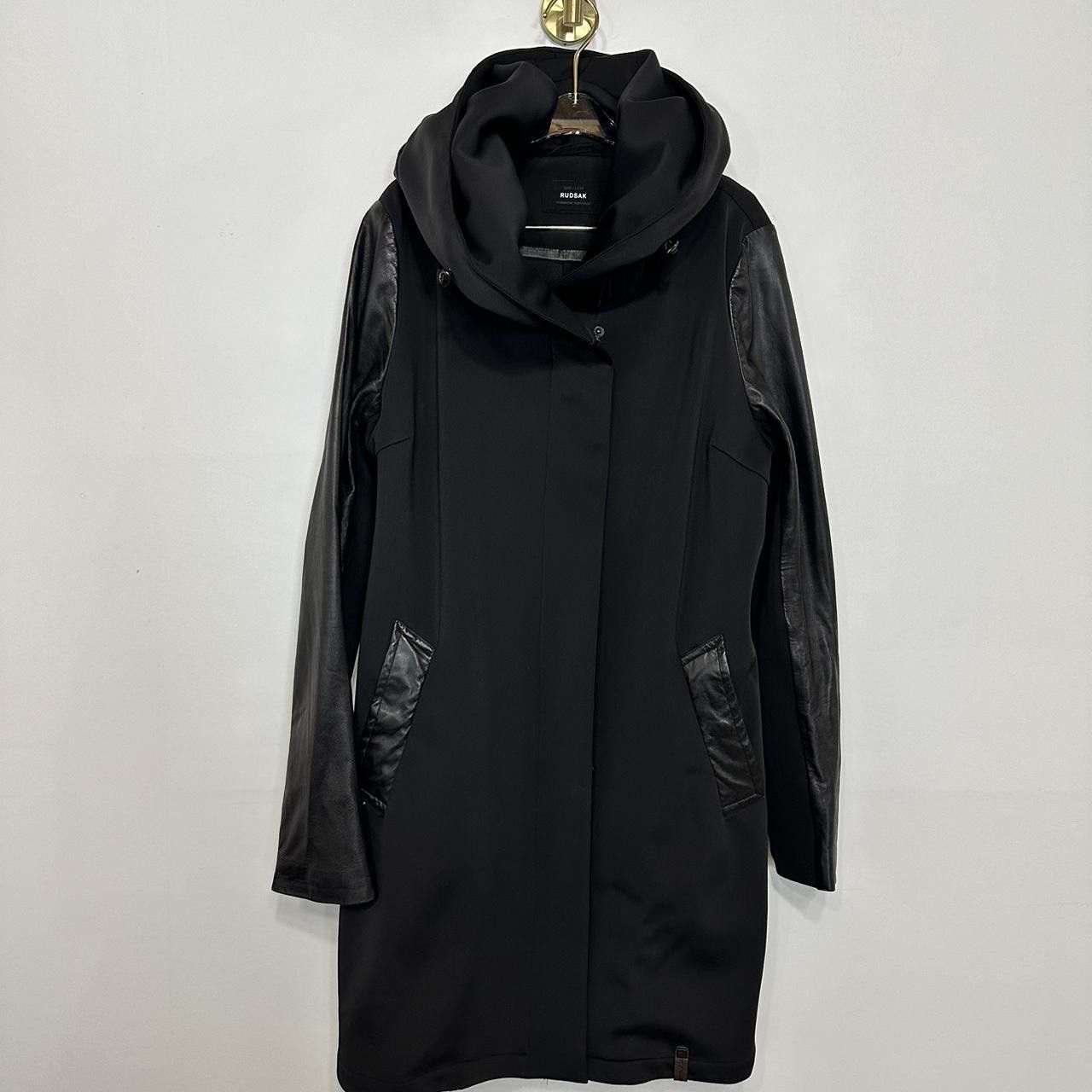 Rudsak Black Jacket With Leather Sleeves