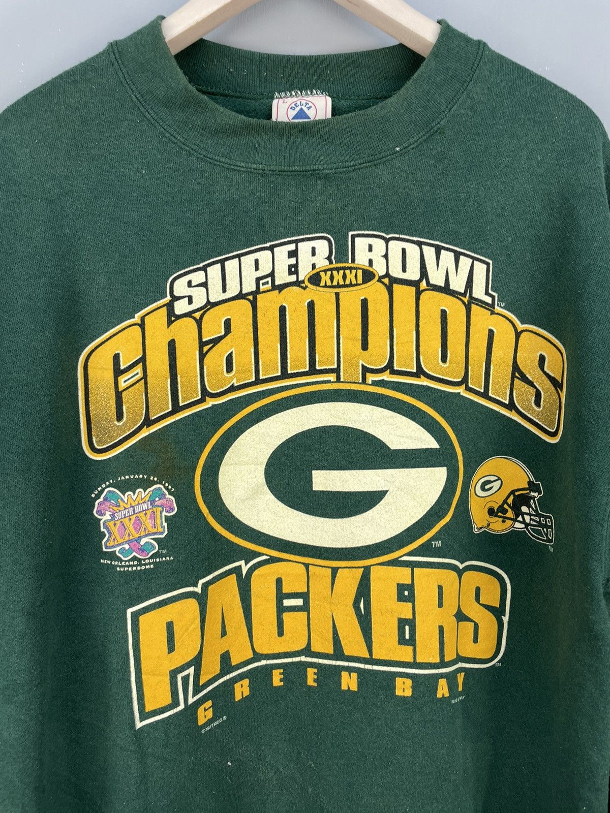 NFL Vintage 90s Green Bay Packers NFL sweatshirt Size US L / EU 52-54 / 3 - 3 Thumbnail