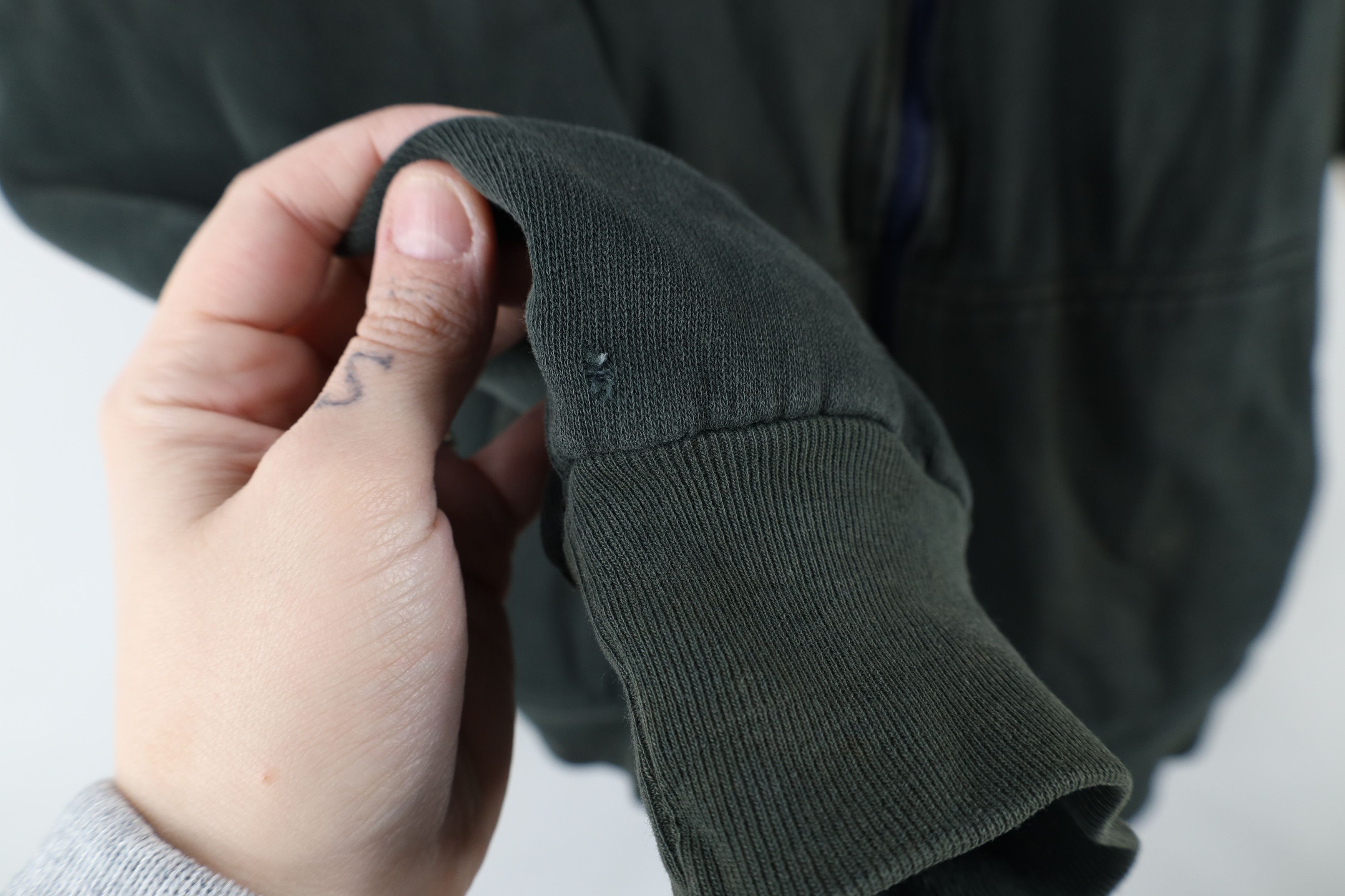 Vintage Vintage 90s Streetwear Blank Reversible Full Zip Hoodie Size US L / EU 52-54 / 3 - 8 Thumbnail