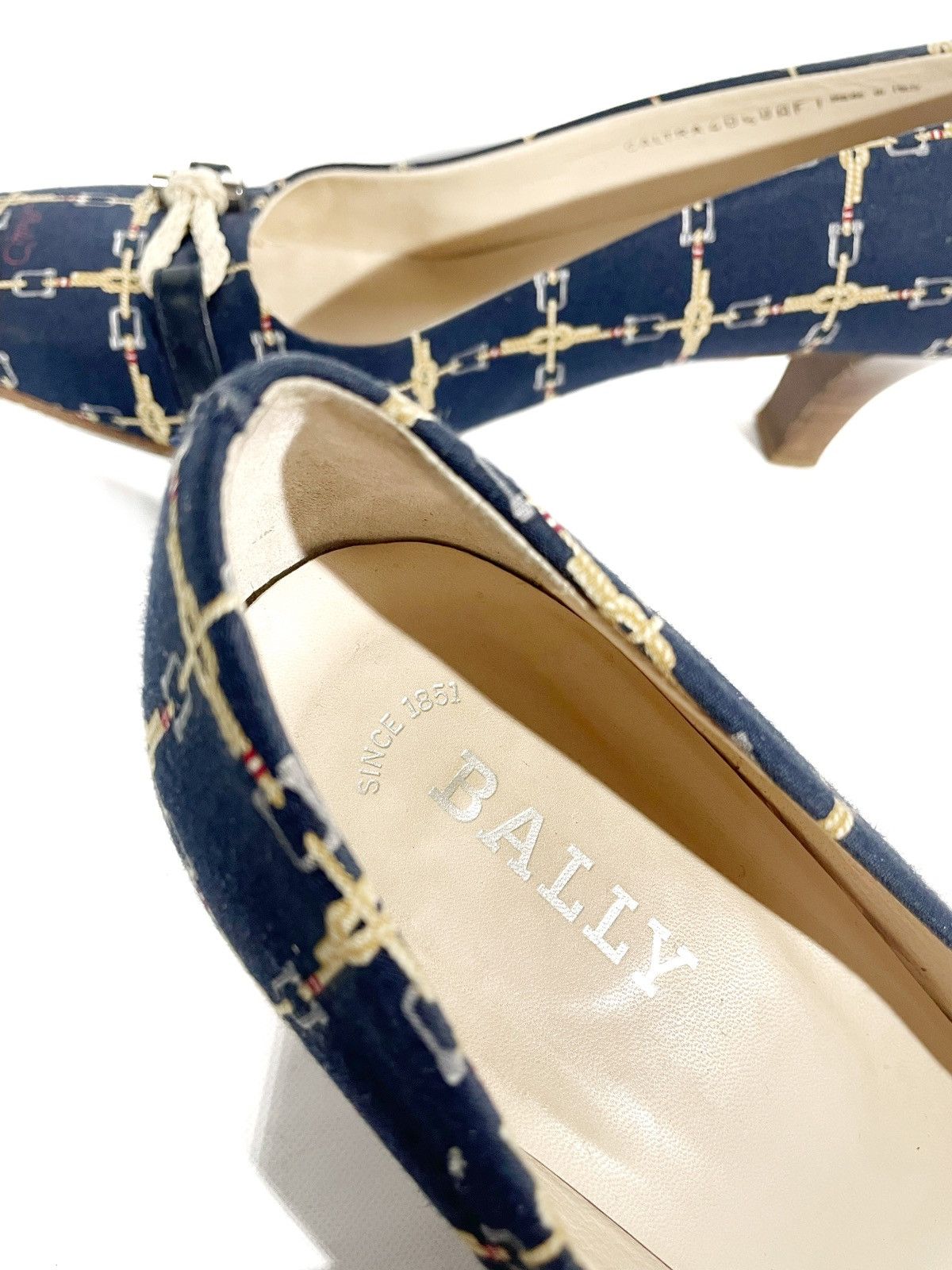 Bally × Designer Bally Women Mid Heel Shoes Luxury Style Size 40.5 Italy Size US 10.5 / IT 40.5 - 7 Thumbnail