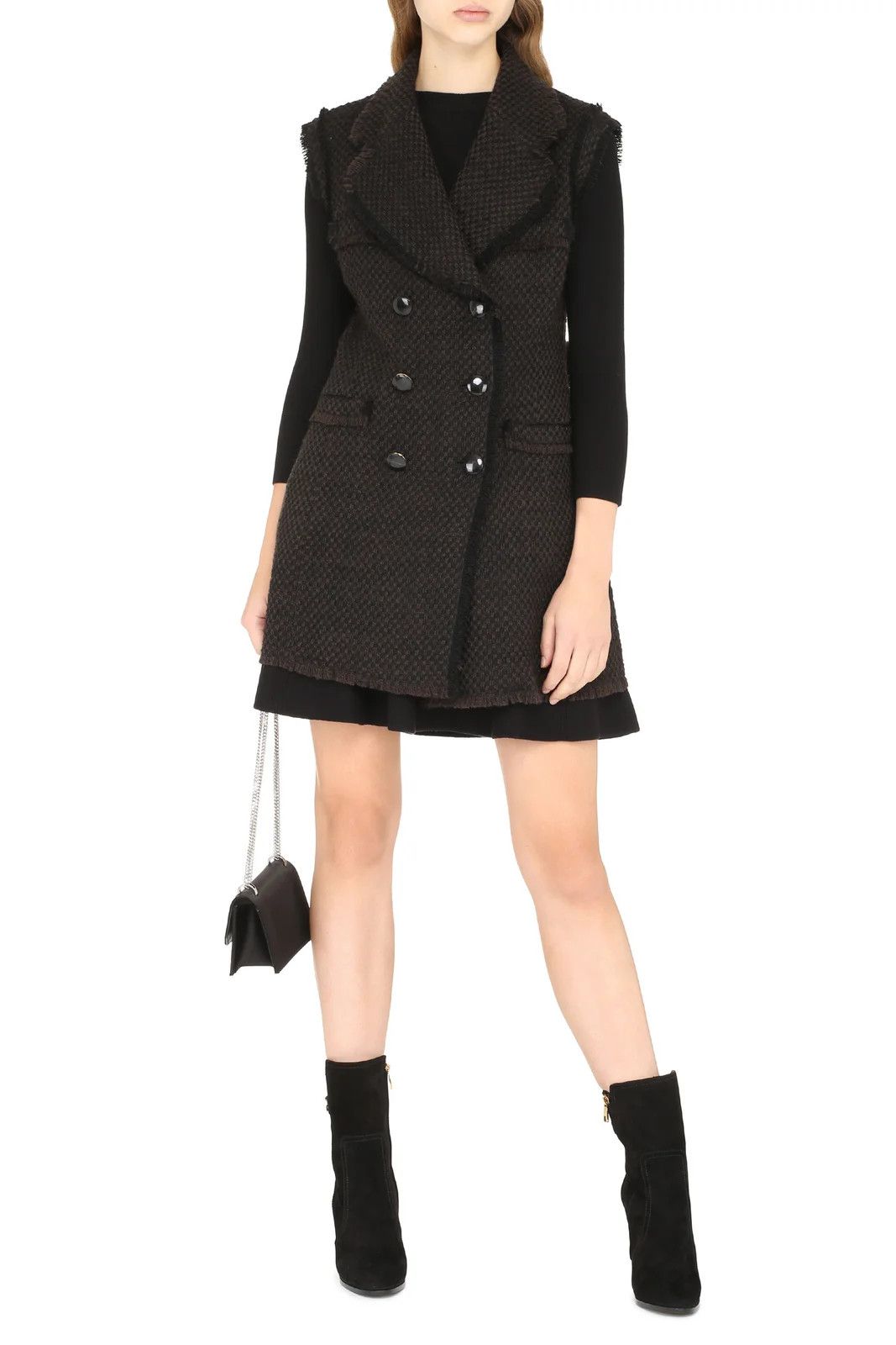 Dolce & Gabbana o1y0825 Coat in Dark Brown Size XS / US 0-2 / IT 36-38 - 3 Thumbnail