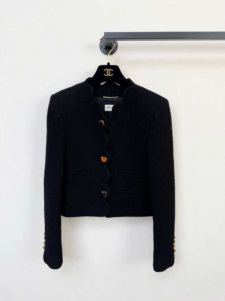 Saint Laurent Paris Saint Laurent Black Heart Suit Jacket Size US M / EU 48-50 / 2 - 1 Thumbnail