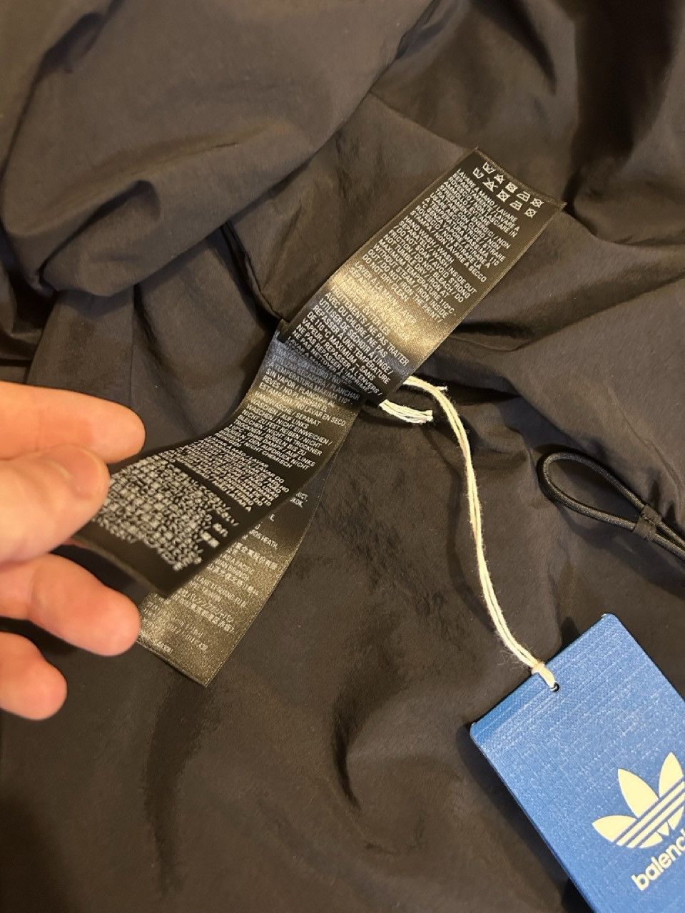 Adidas × Balenciaga Balenciaga x adidas Track Jacket – Black (Oversized) Size 40L - 16 Thumbnail