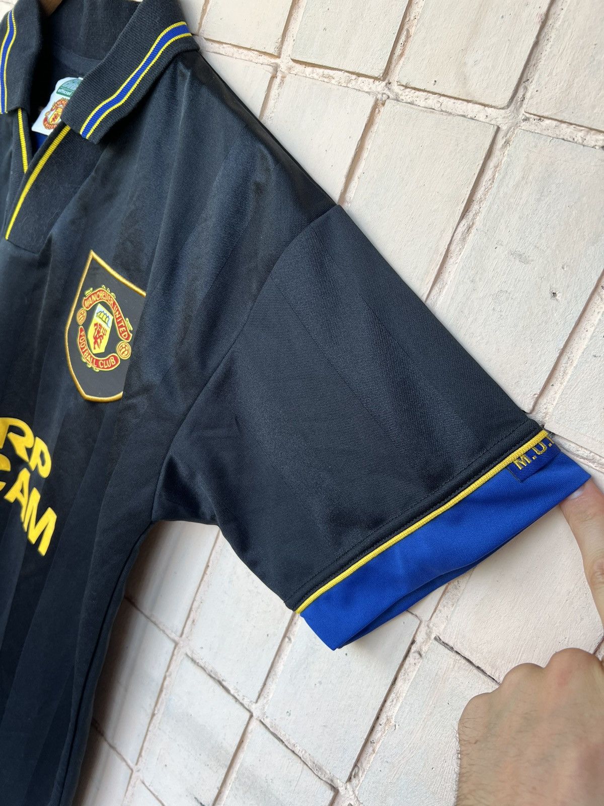 Vintage Vintage Manchester United Retro Soccer Jersey Score Draw #7 Size US S / EU 44-46 / 1 - 8 Thumbnail