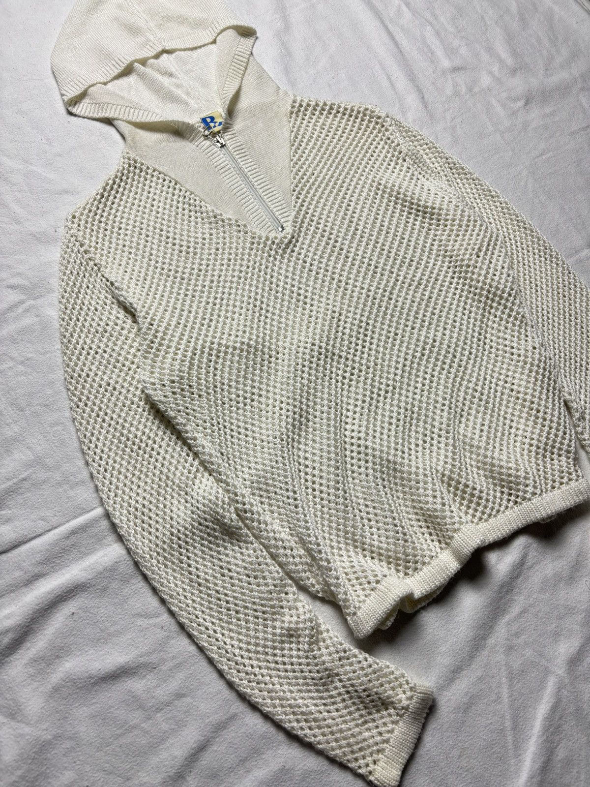 If Six Was Nine × Japanese Brand × Vintage AVANT GARDE SPIDER WEB SWEATER Size L / US 10 / IT 46 - 4 Thumbnail