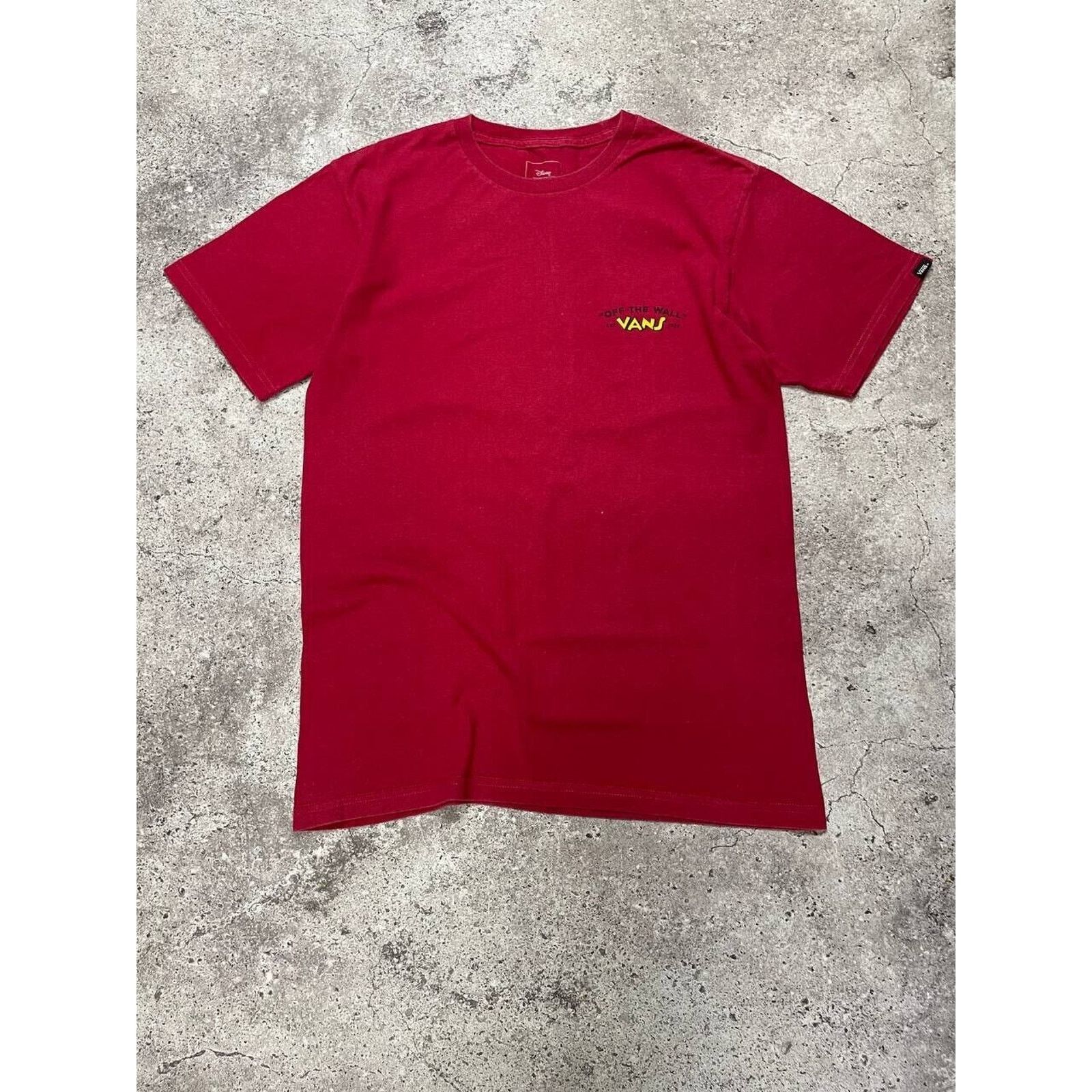 Disney × Vans Vans x Disney Mickey Mouse Red T-Shirt Small Classic Fit Size S / US 4 / IT 40 - 2 Thumbnail