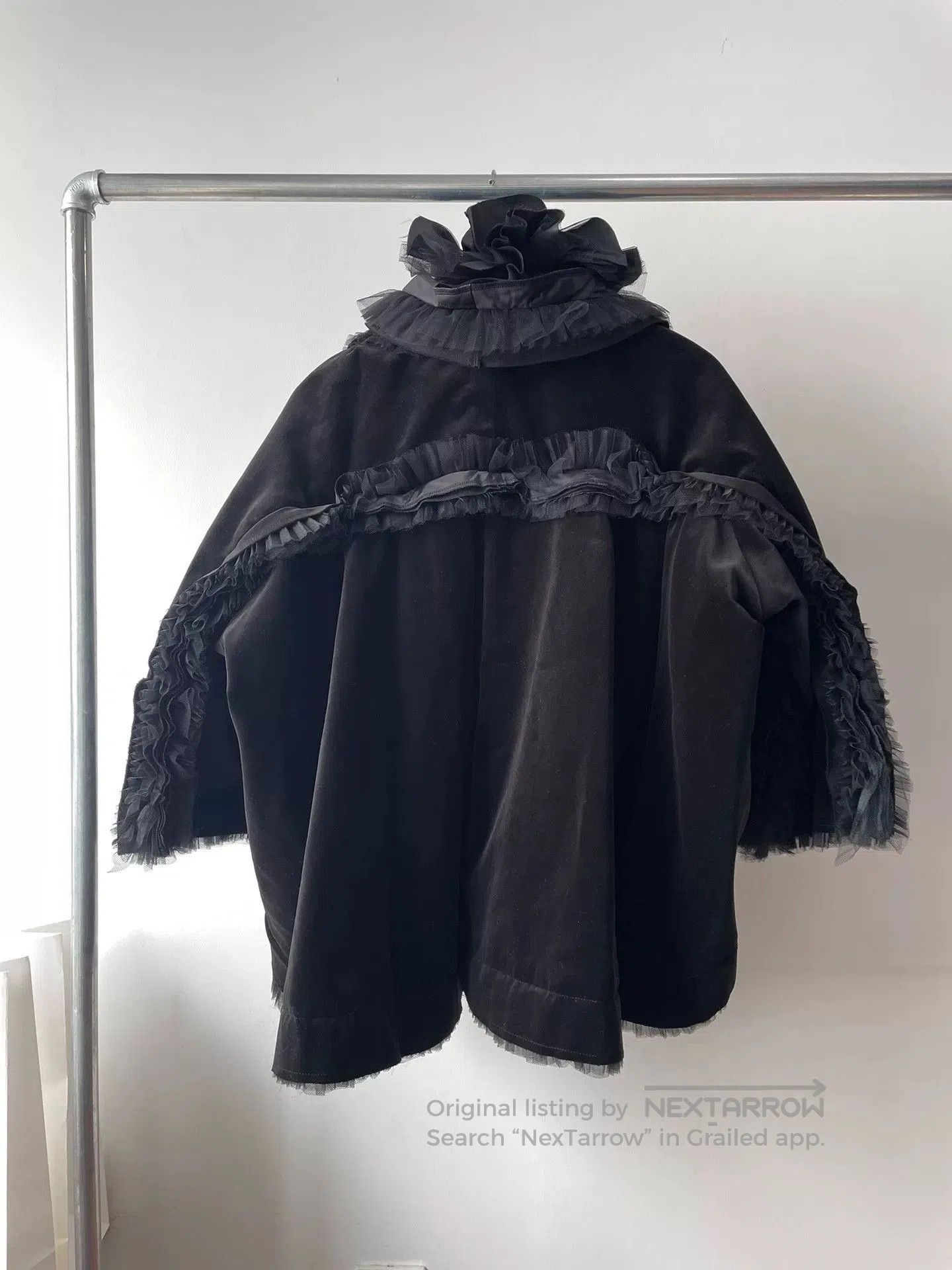 Comme des Garcons Comme des Garçons Black Velvet Coat. Size S / US 4 / IT 40 - 2 Thumbnail