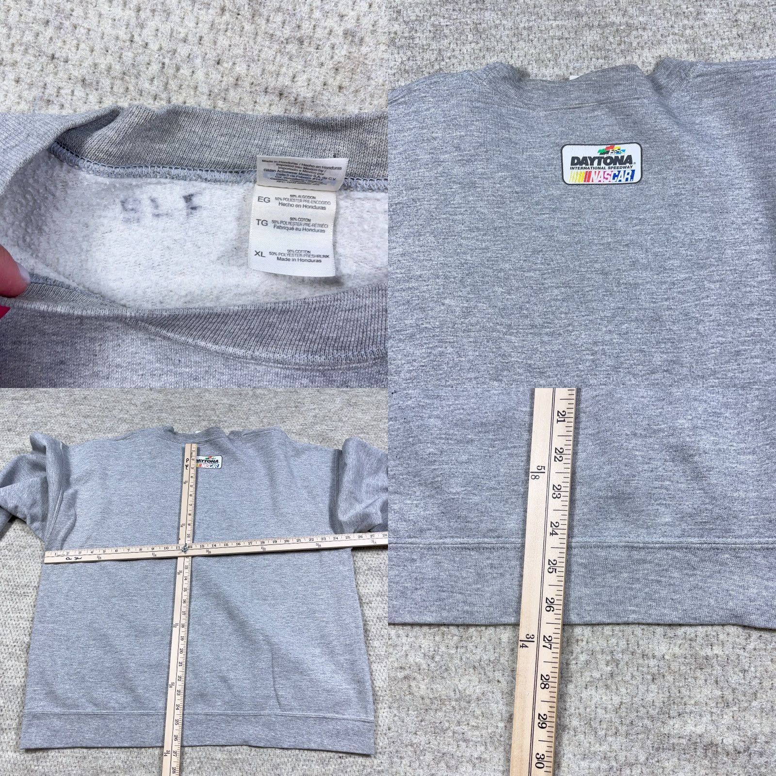 Gildan VINTAGE Daytona Speedway Sweatshirt Men XL Gray Crewneck Nascar Y2K 00s Size US XL / EU 56 / 4 - 8 Thumbnail