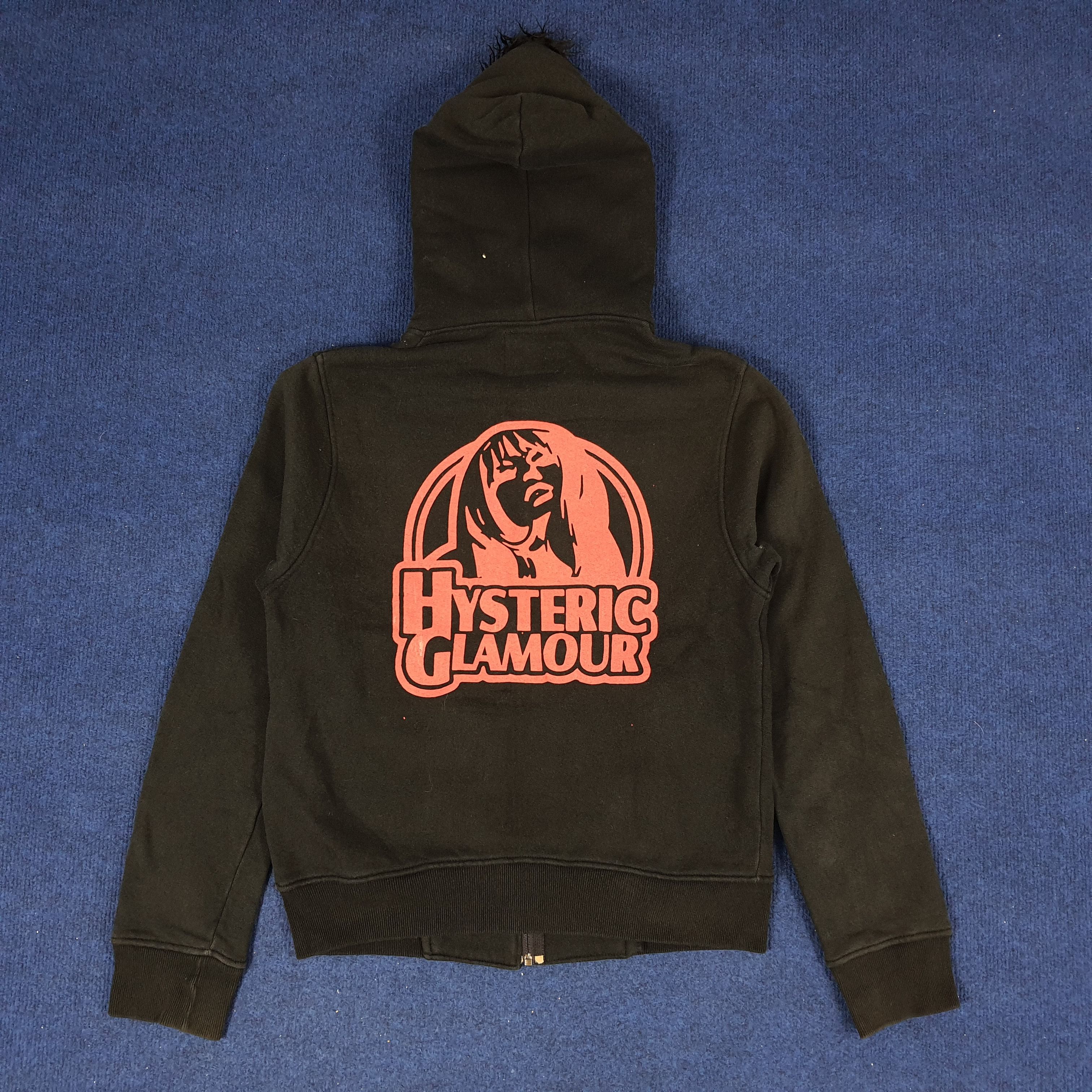 Hysteric Glamour × Japanese Brand × Vintage Vintage Hysteric Glamour Japanese Brand Zipper Fleece Hoodie Size XS / US 0-2 / IT 36-38 - 1 Thumbnail