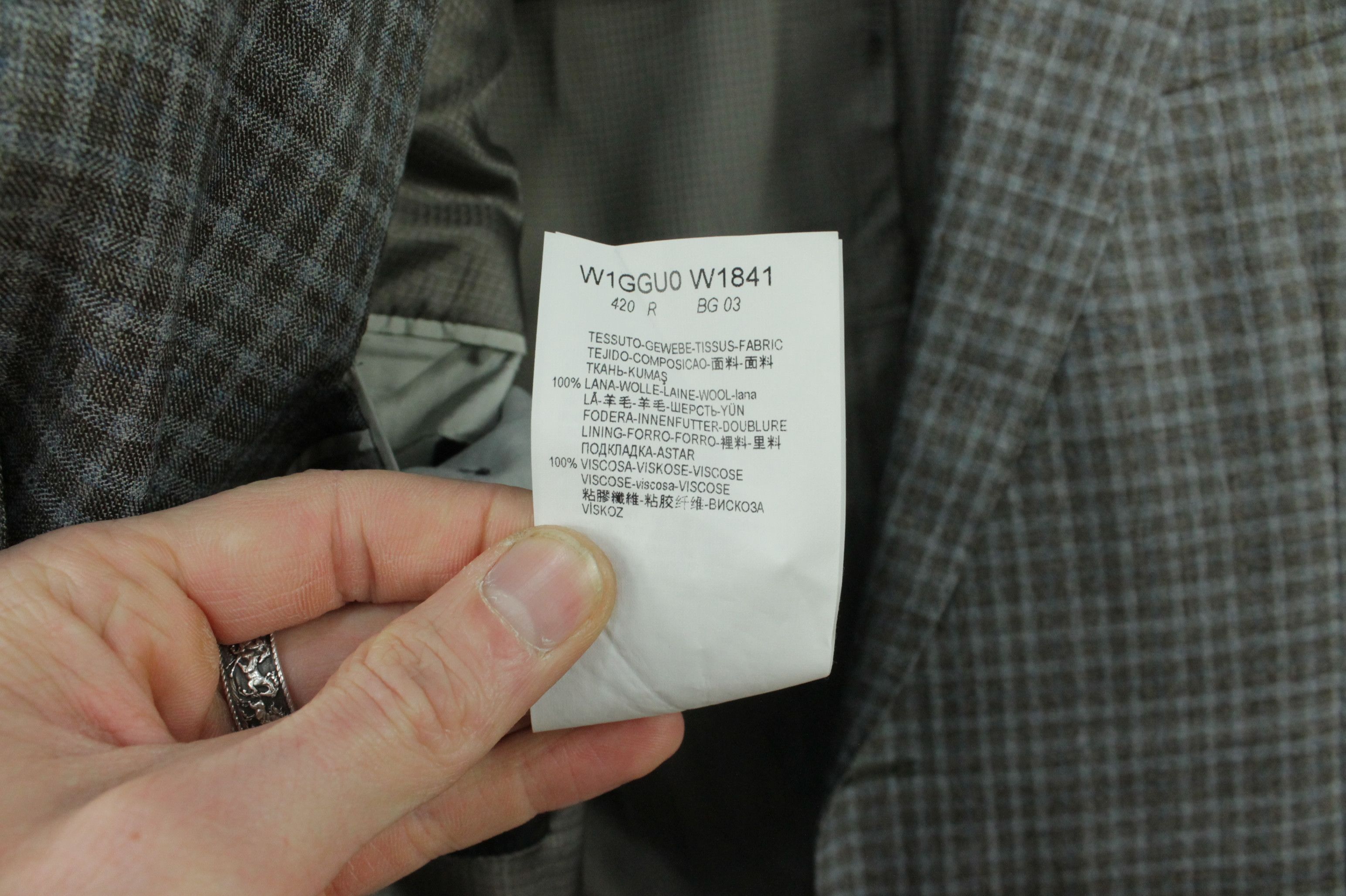 Emporio Armani Emporio Armani G-Line Super 130's Check Sports Jacket Size 48R - 10 Thumbnail