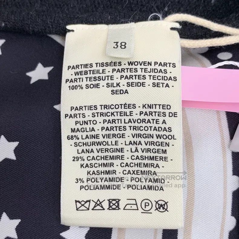 Hermes Hermes Black Star Polka Dot Printed Wool V-Neck Single Bre Size XS / US 0-2 / IT 36-38 - 6 Thumbnail