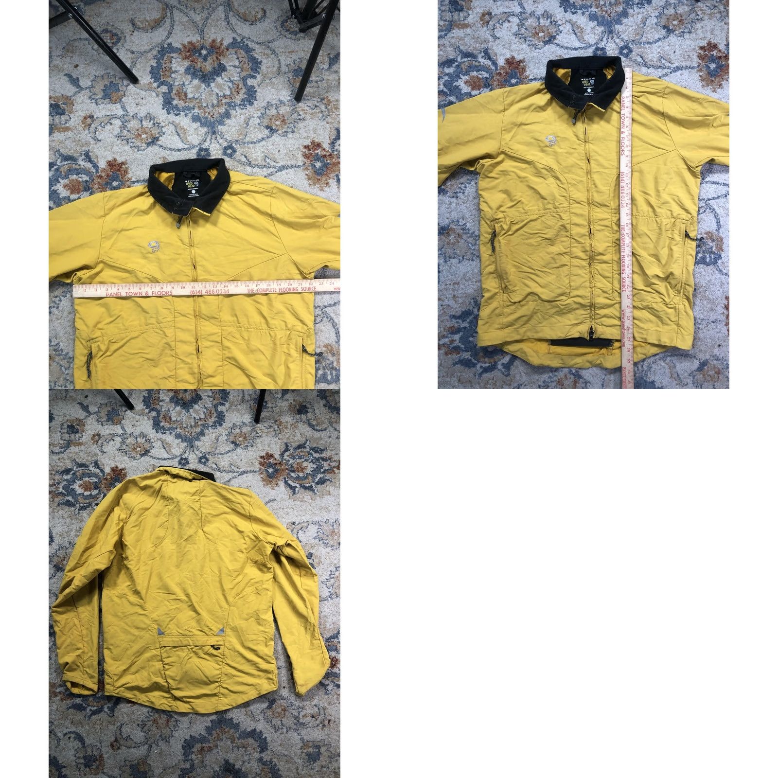 Mountain Hardwear Mountain Hardwear Jacket Mens L Yellow Windbreaker Full Zip Nylon Cycling Wind-Resistant Pockets Reflective Size US L / EU 52-54 / 3 - 8 Thumbnail
