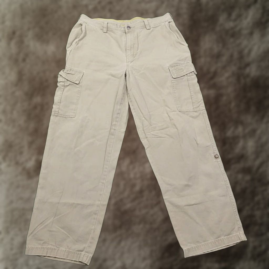 The North Face VINTAGE North Face Cargo Pants Men Regular Fit 34 Waist Beige Canvas Casual 90s Mens Size US 34 / EU 50 - 1 Thumbnail