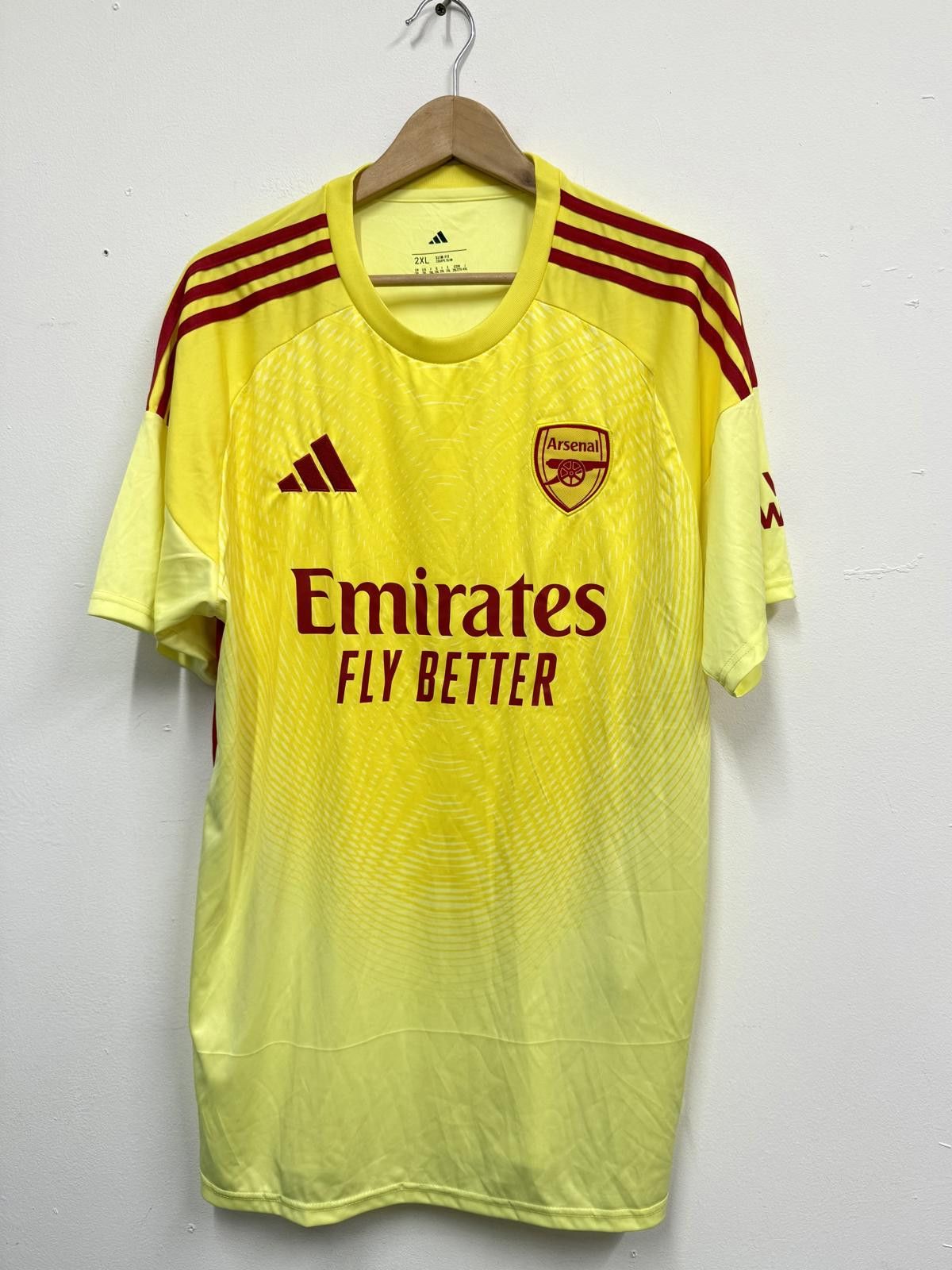 Adidas Arsenal Yellow Emirates Fly Better Football Jersey Men's 2XL Size US XXL / EU 58 / 5 - 1 Thumbnail