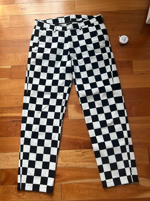 Supreme Velvet Checkerboard trouser fw20