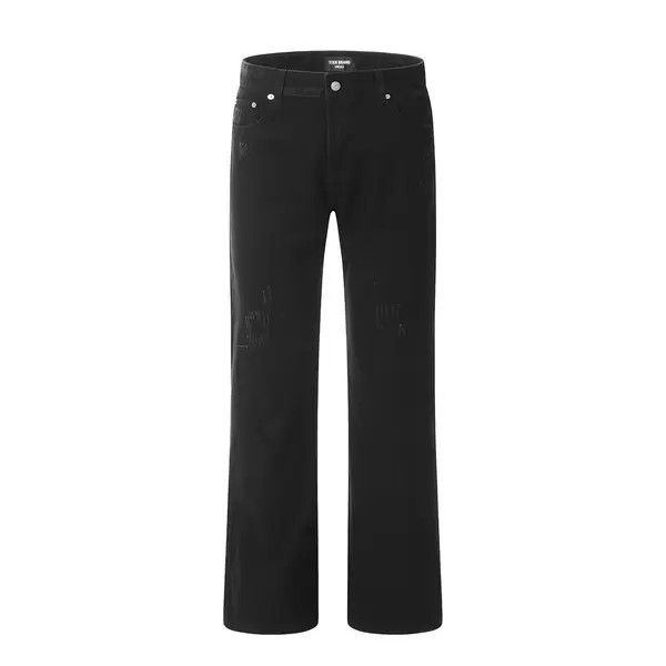 Japanese Brand VIBE Men's all-match loose casual washed straight jeans Size US 32 / EU 48 - 7 Thumbnail