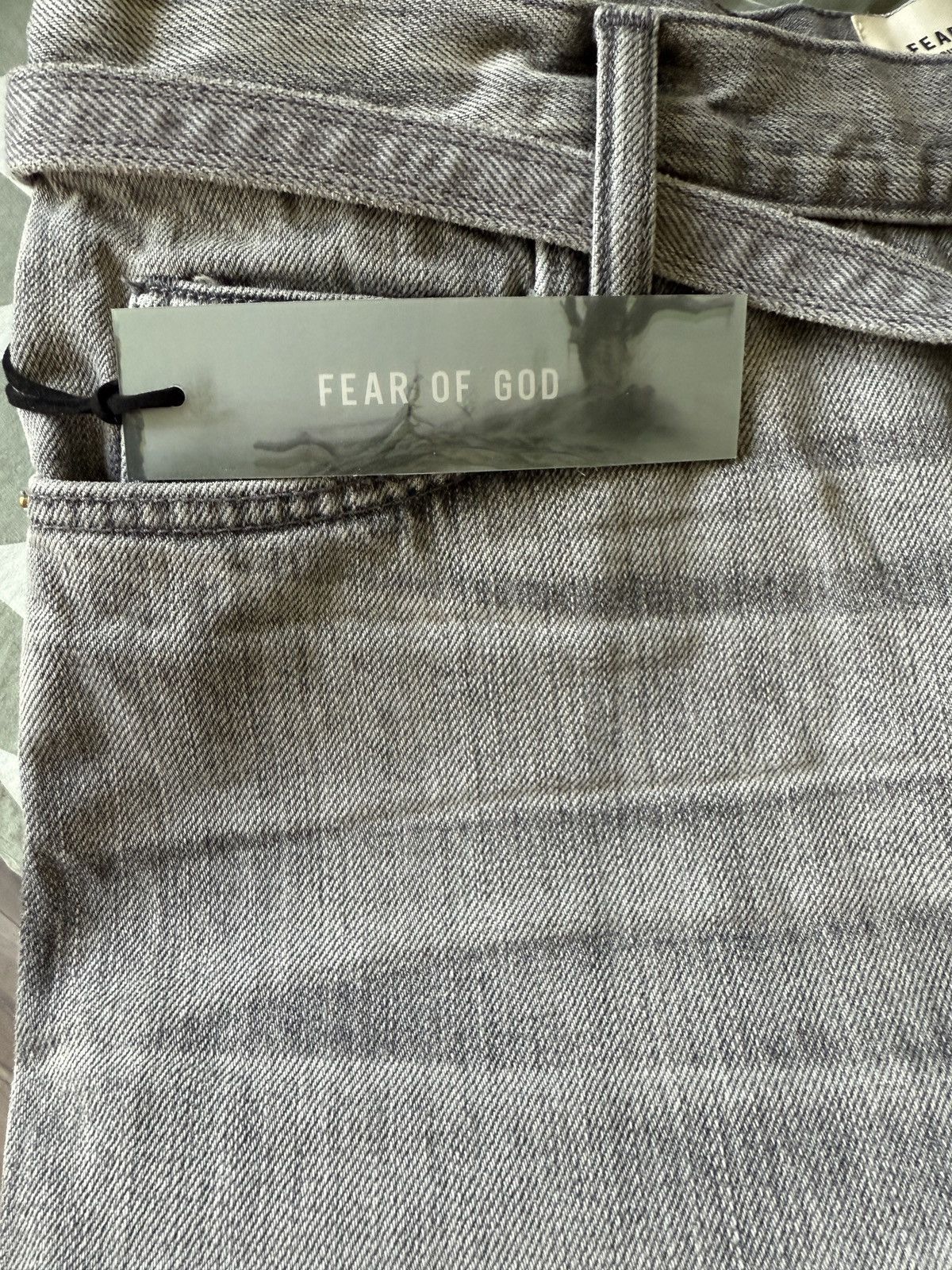 Fear of God NEW 32W Fear of God 6th collection Grey straight fit jeans Size US 32 / EU 48 - 6 Thumbnail