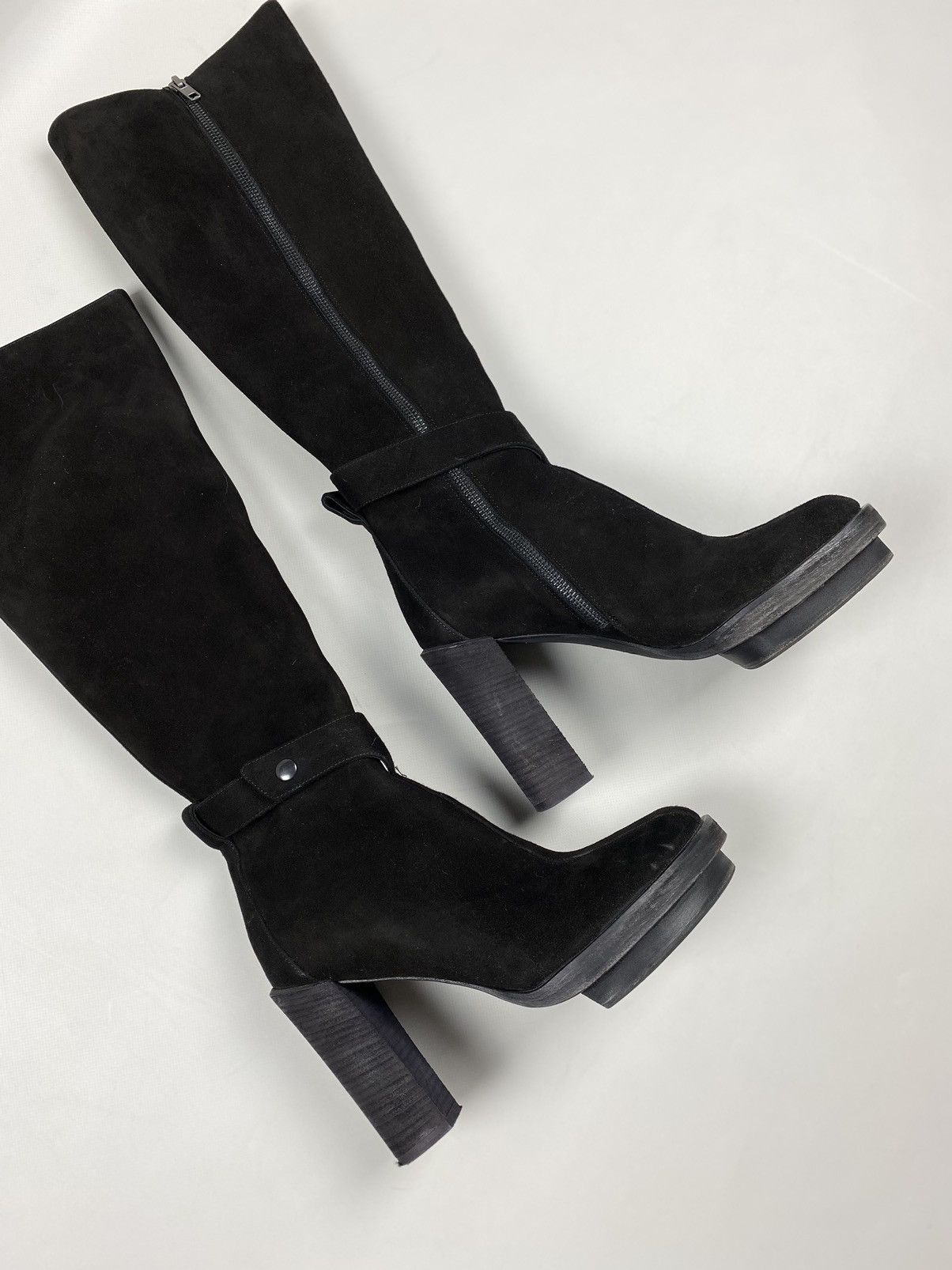 Ann Demeulemeester Ann Demeulemeester heeled over the knee suede boots shoes Size US 9 / IT 39 - 6 Thumbnail