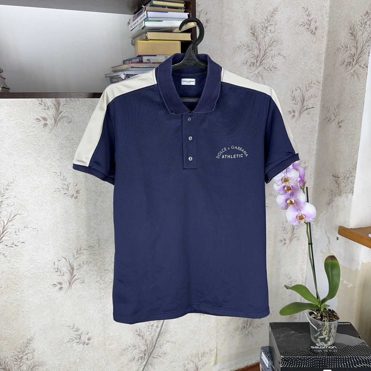 Dolce & Gabbana × Vintage Vintage Dolce Gabbanna T shirt Polo Athletic Blue L Size US L / EU 52-54 / 3 - 1 Thumbnail