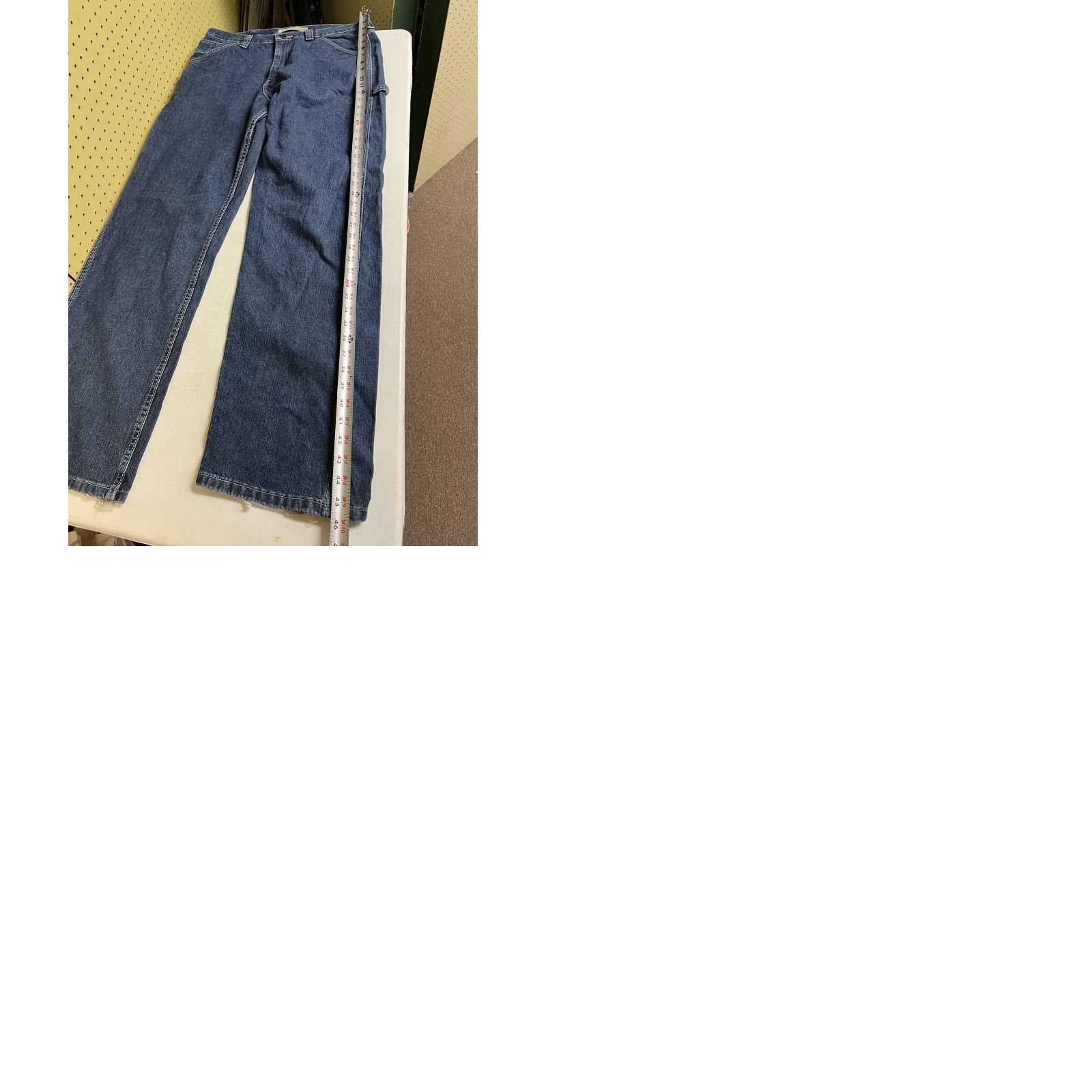 Lee VINTAGE Lee Dungarees Jeans Mens 36X34 Carpenter PAINTER Distressed Skater Relaxed Denim Jeans Men Shoes? Size US 36 / EU 52 - 9 Thumbnail