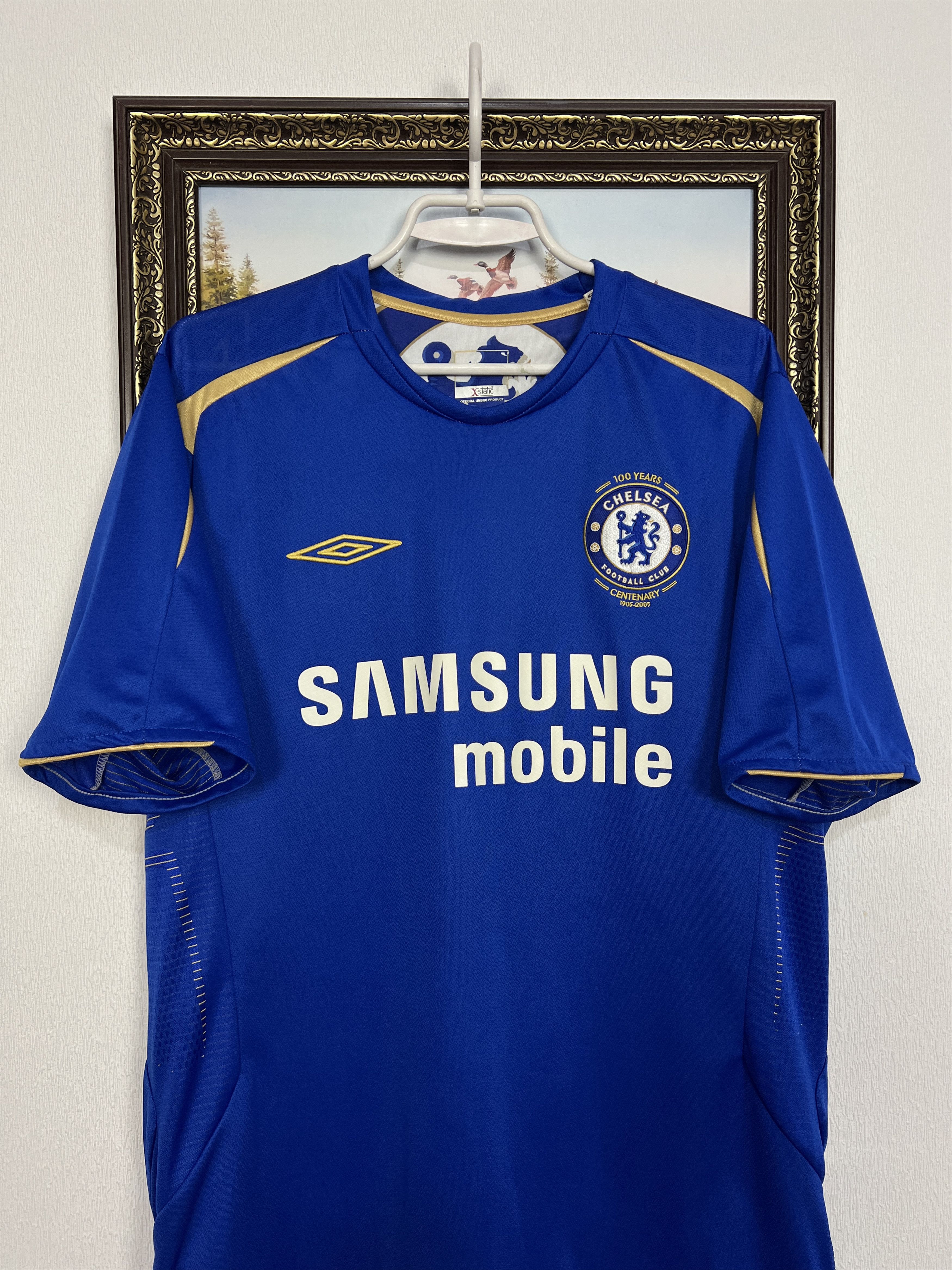 Umbro Chelsea Home football shirt 2005 Soccer Umbro Jersey Trikot Size US L / EU 52-54 / 3 - 2 Thumbnail