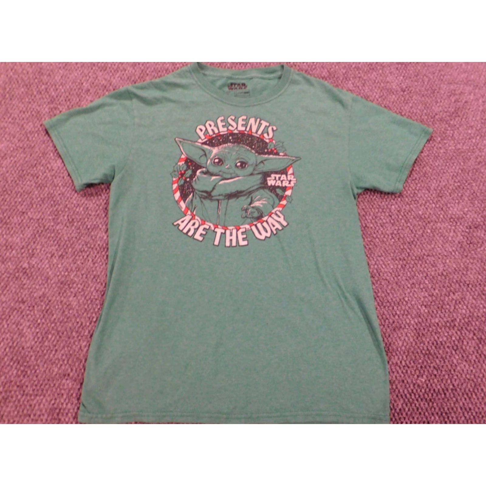 Star Wars Star Wars Shirt Men S Green Yoda Logo Graphic Knit Crew Neck Short Sleeve T-Shirt Size US S / EU 44-46 / 1 - 3 Thumbnail
