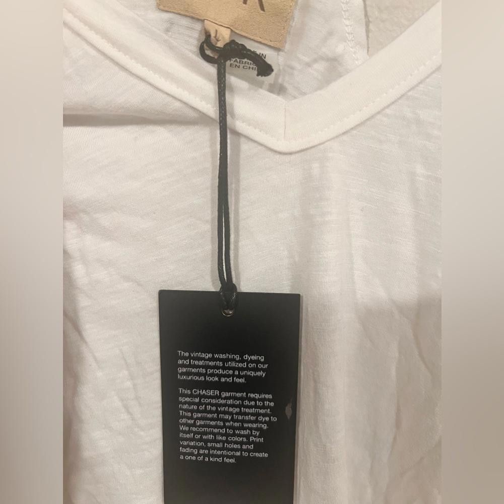 Chase Authentics NWT CHASER White Cold Shoulder Cut Out Slub Size Large Size L / US 10 / IT 46 - 3 Thumbnail