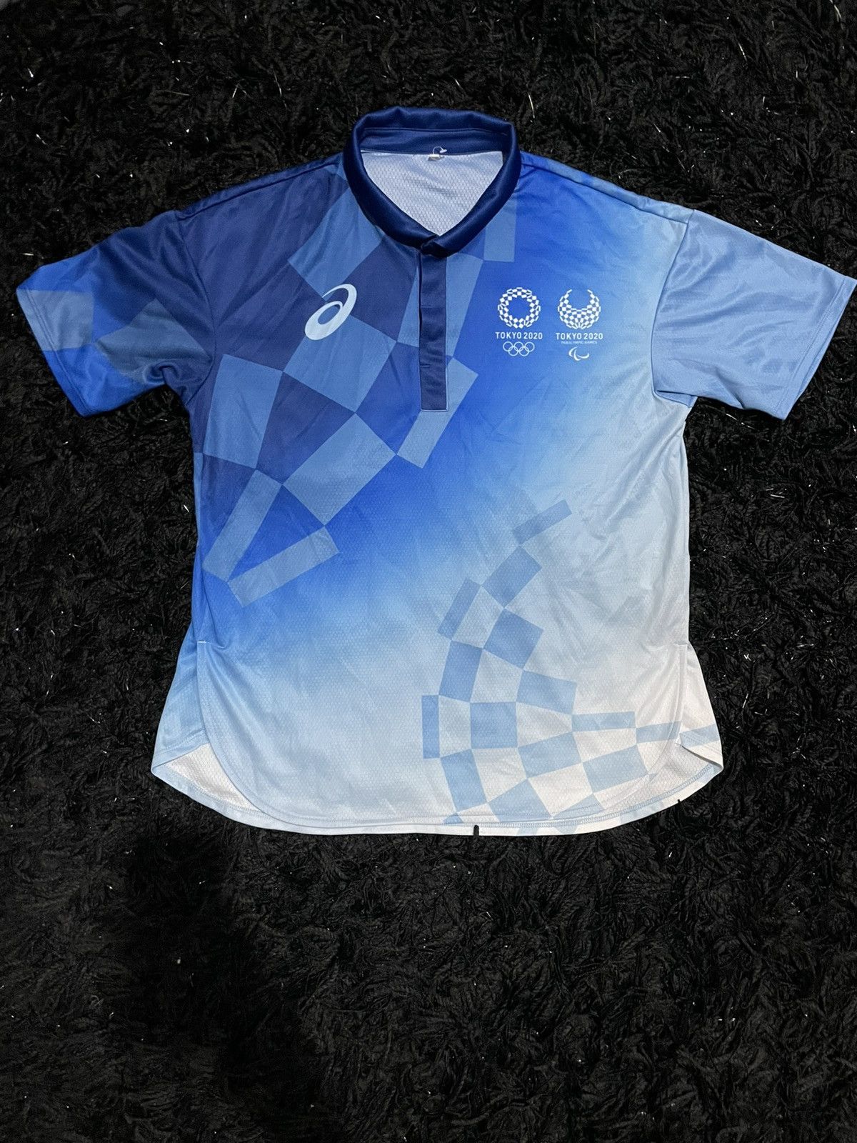 Asics ASICS Tokyo 2020 Olympic Emblem Shirt Uniform Volunteer (L) Size US L / EU 52-54 / 3 - 1 Thumbnail