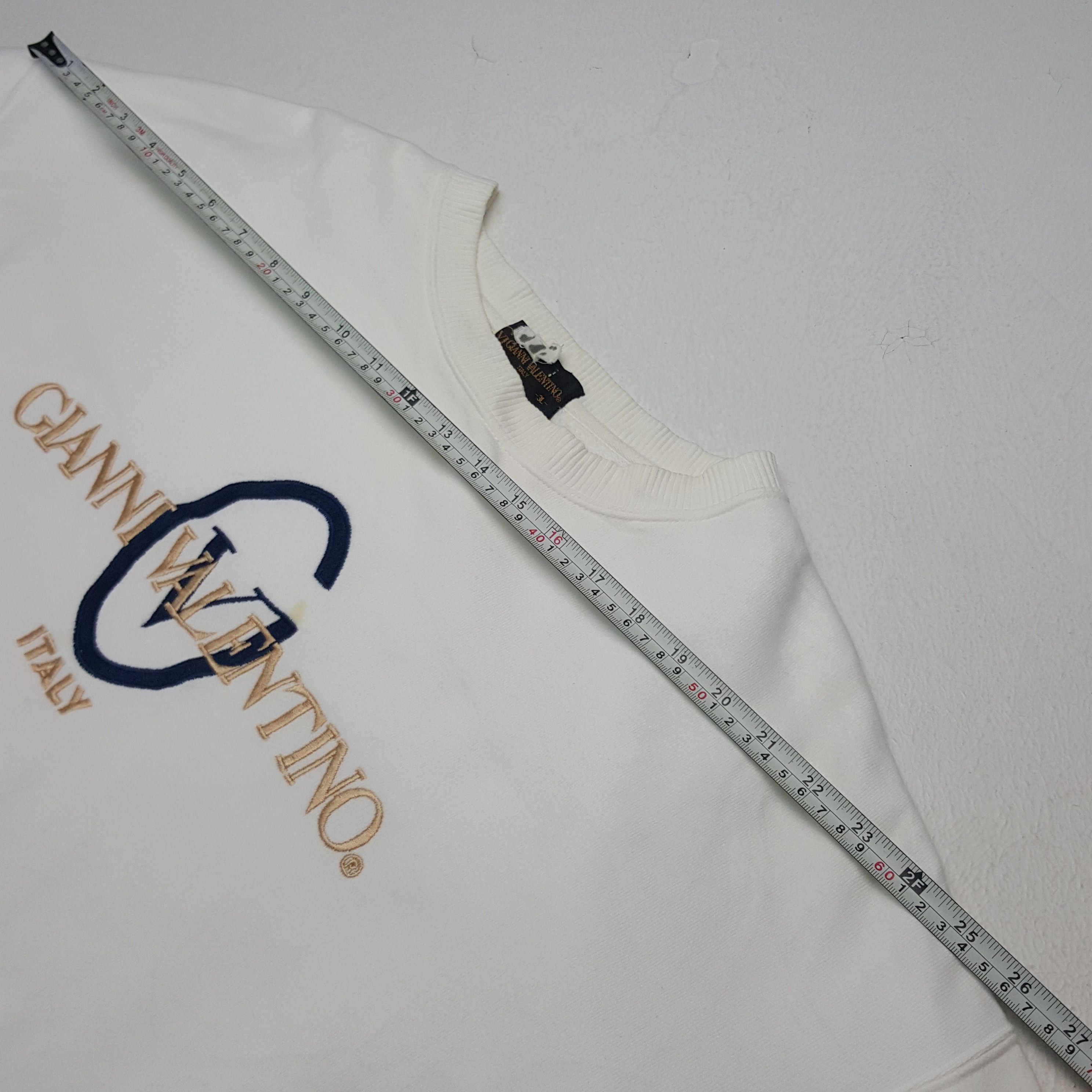Gianni Valentino × Valentino × Vintage Vintage Gianni Valentino Italian Brand Embroidery Sweatshirt Size US XXL / EU 58 / 5 - 7 Thumbnail