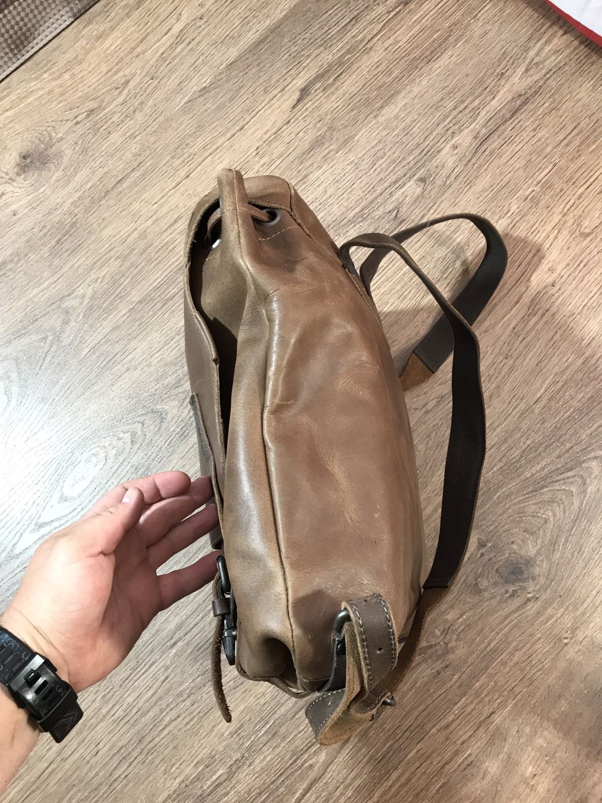 Designer × Leather Aunts & Uncles Leather Backpack rare Size ONE SIZE - 3 Thumbnail