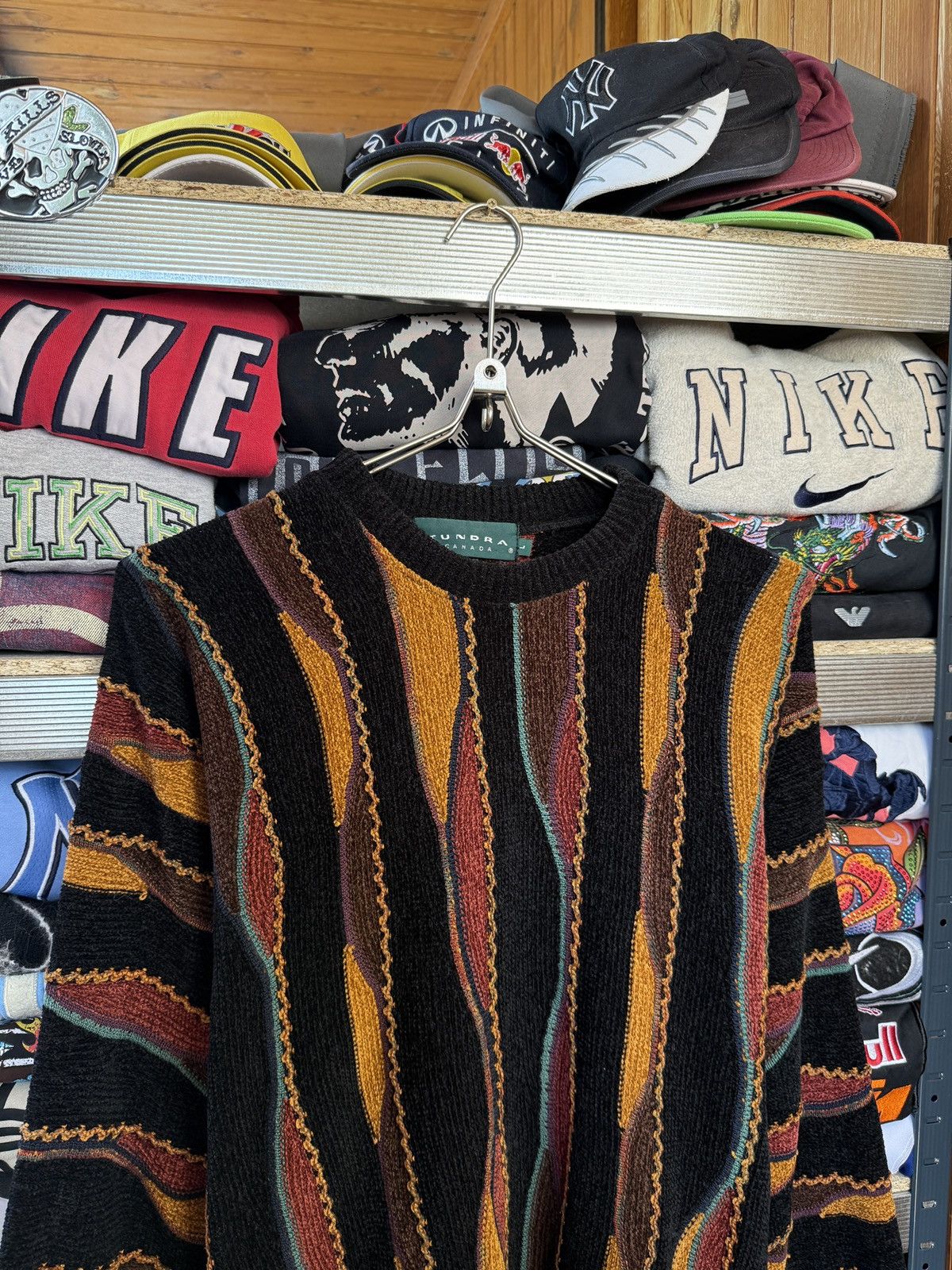 Coogi × Tundra Canada × Vintage COOGI style 3D Cable Knitwear TUNDRA Sweater Size US L / EU 52-54 / 3 - 3 Thumbnail