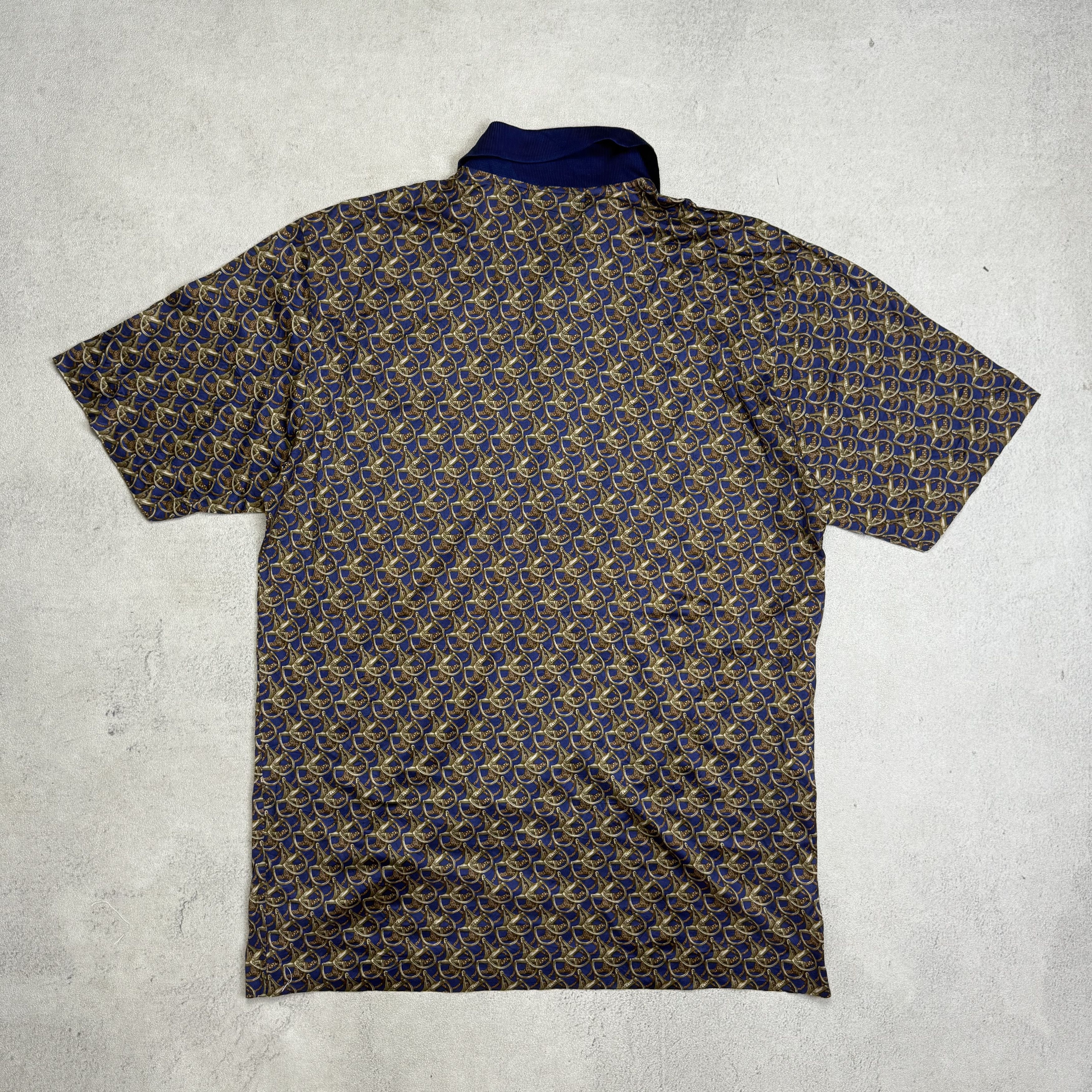 Celine Vintage 90s Celine Monogram Polo Shirt Size US M / EU 48-50 / 2 - 2 Thumbnail