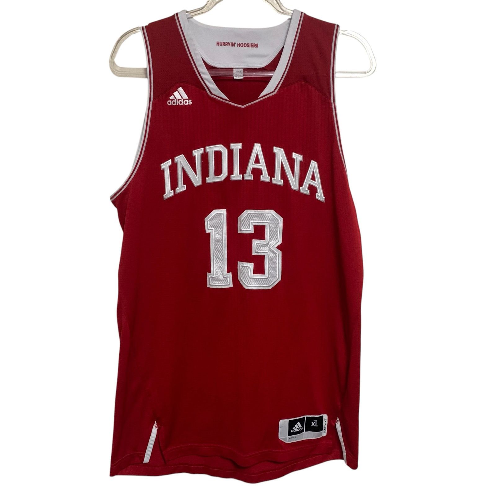 Adidas Adidas NCAA Indiana Hurryin' Hoosiers #13 Jersey Mens XL +2 Size US XL / EU 56 / 4 - 1 Thumbnail