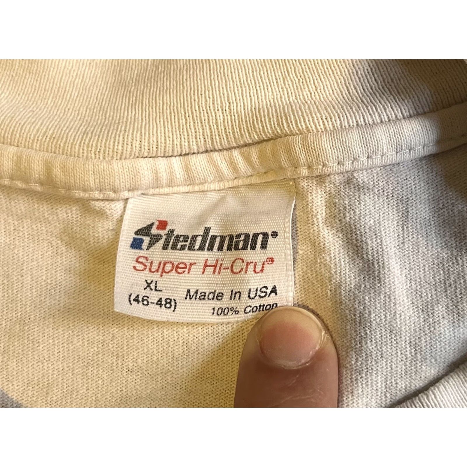 Vintage VINTAGE 90s Stedman SRO Student Resource Officer Shirt Men XL White Long Sleeve Crew Neck Graphic Print Logo Double-Sided Retro Hippie Teacher Size US XL / EU 56 / 4 - 5 Thumbnail