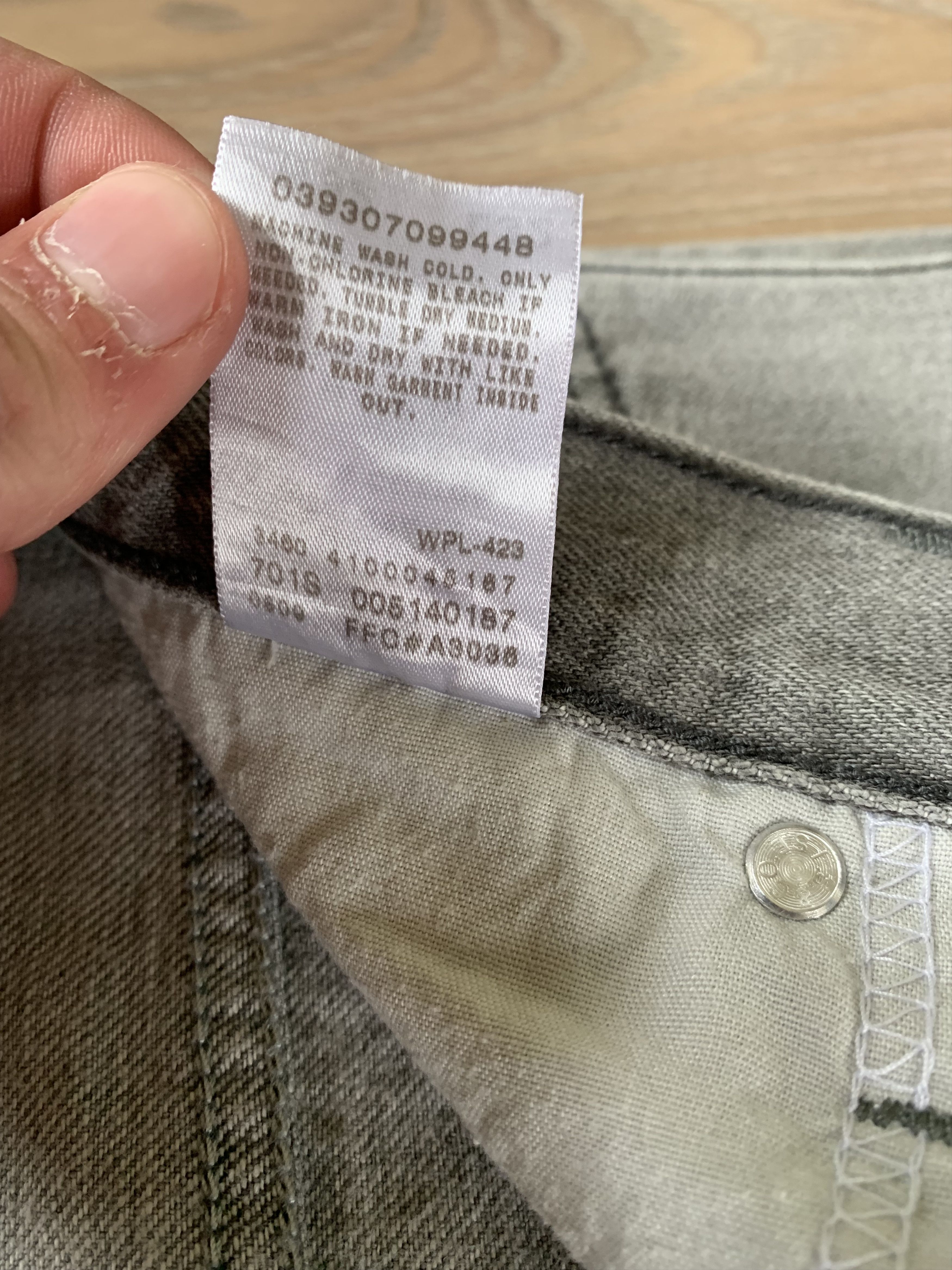 Levi's × Levi's Vintage Clothing × Vintage Levis 514 Slim Straight Vintage Grey Denim Jeans Size US 32 / EU 48 - 10 Thumbnail