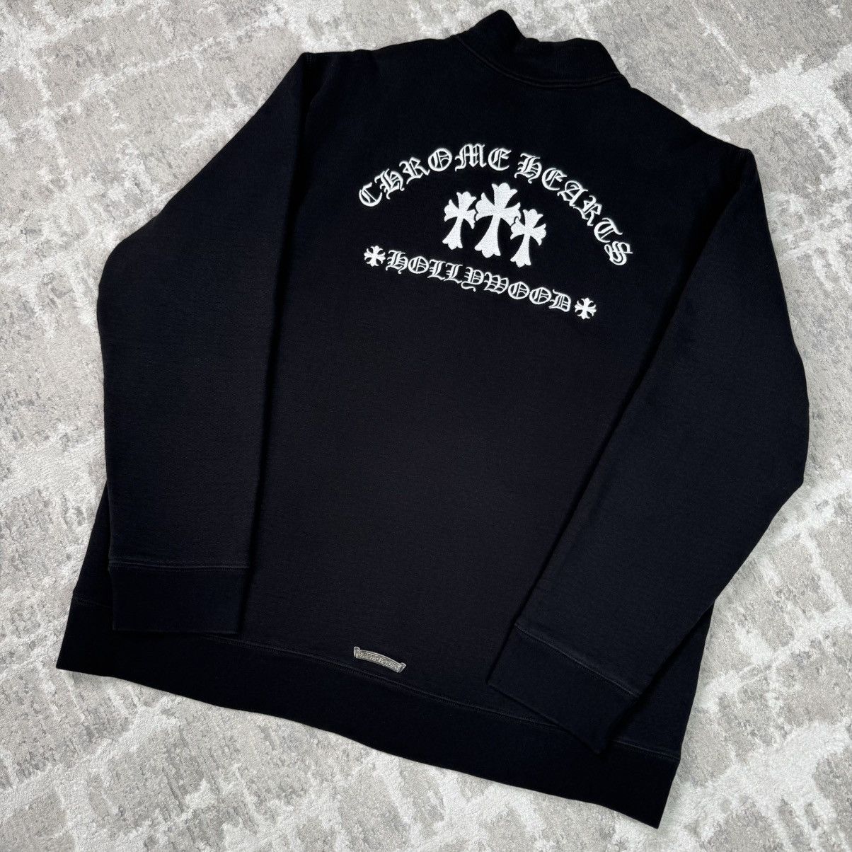 Chrome Hearts King taco triple cross embroidered quarter zip pullover Size US XXL / EU 58 / 5 - 2 Thumbnail