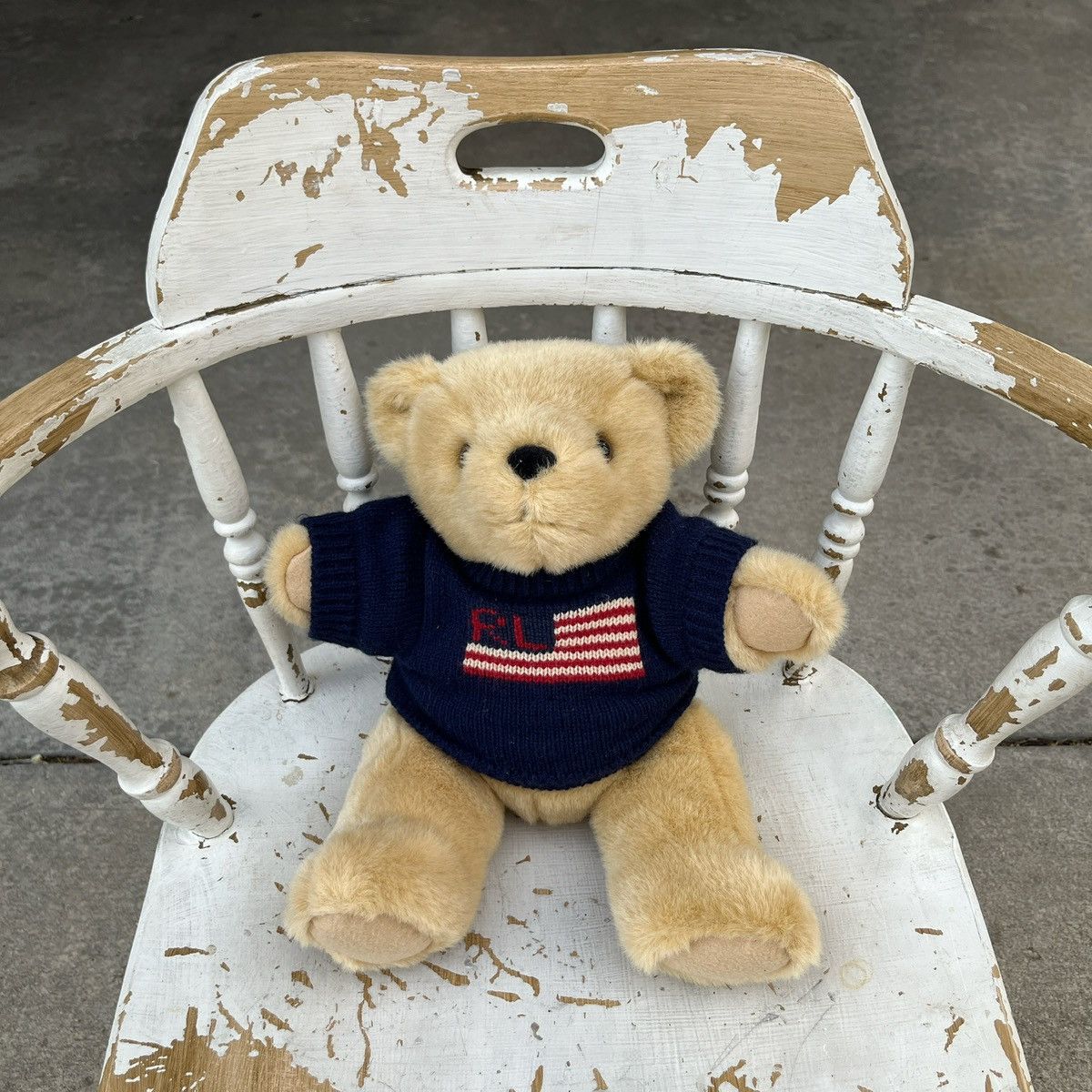 Polo Ralph Lauren 1996 Polo Ralph Lauren USA Sweater Reddy Bear Size ONE SIZE - 1 Thumbnail