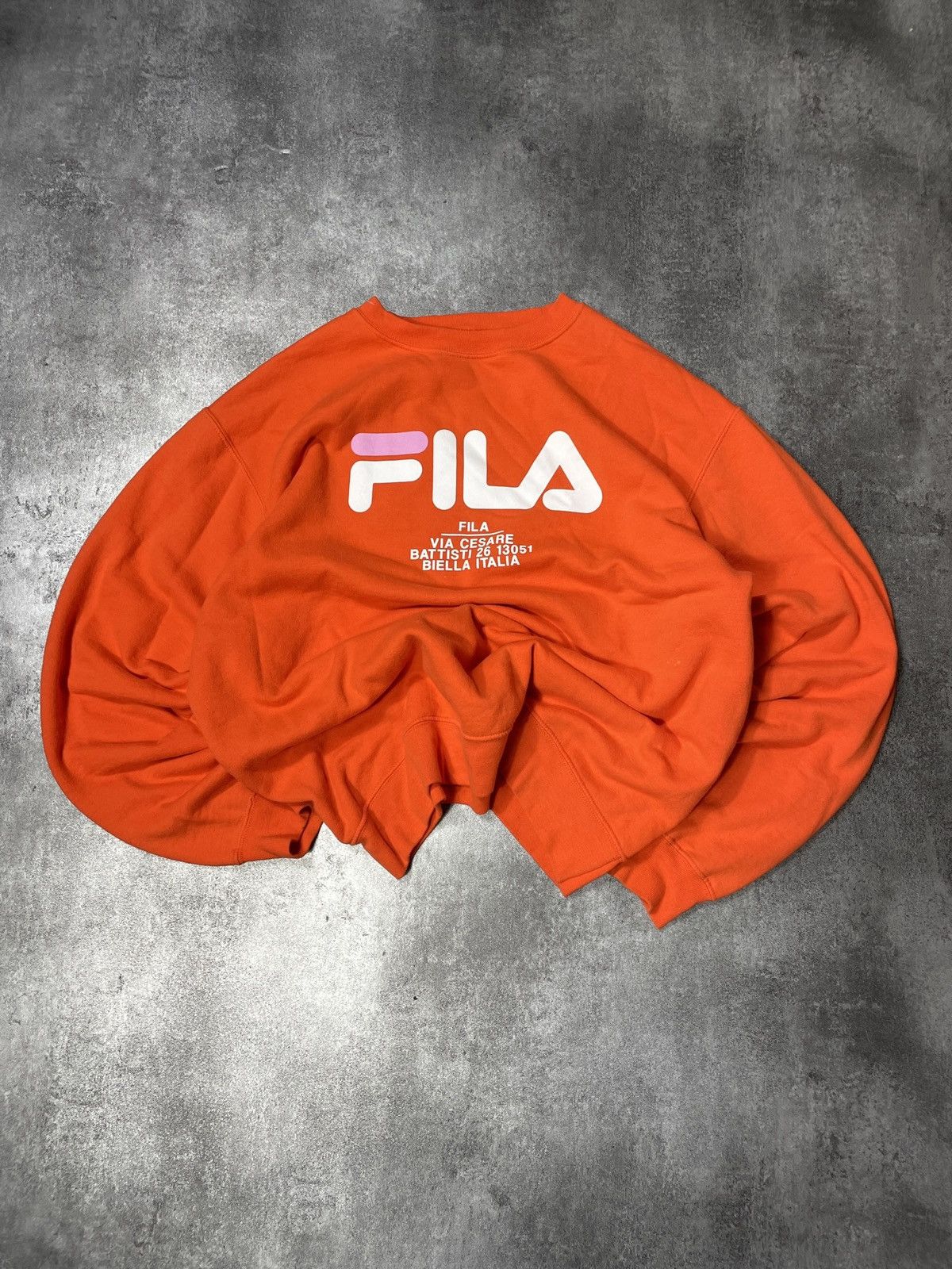 Fila 🔥Offers🔥Fila Vintage Y2K Sweatshirt Rare Spellout Boxy 90s Size US L / EU 52-54 / 3 - 1 Thumbnail