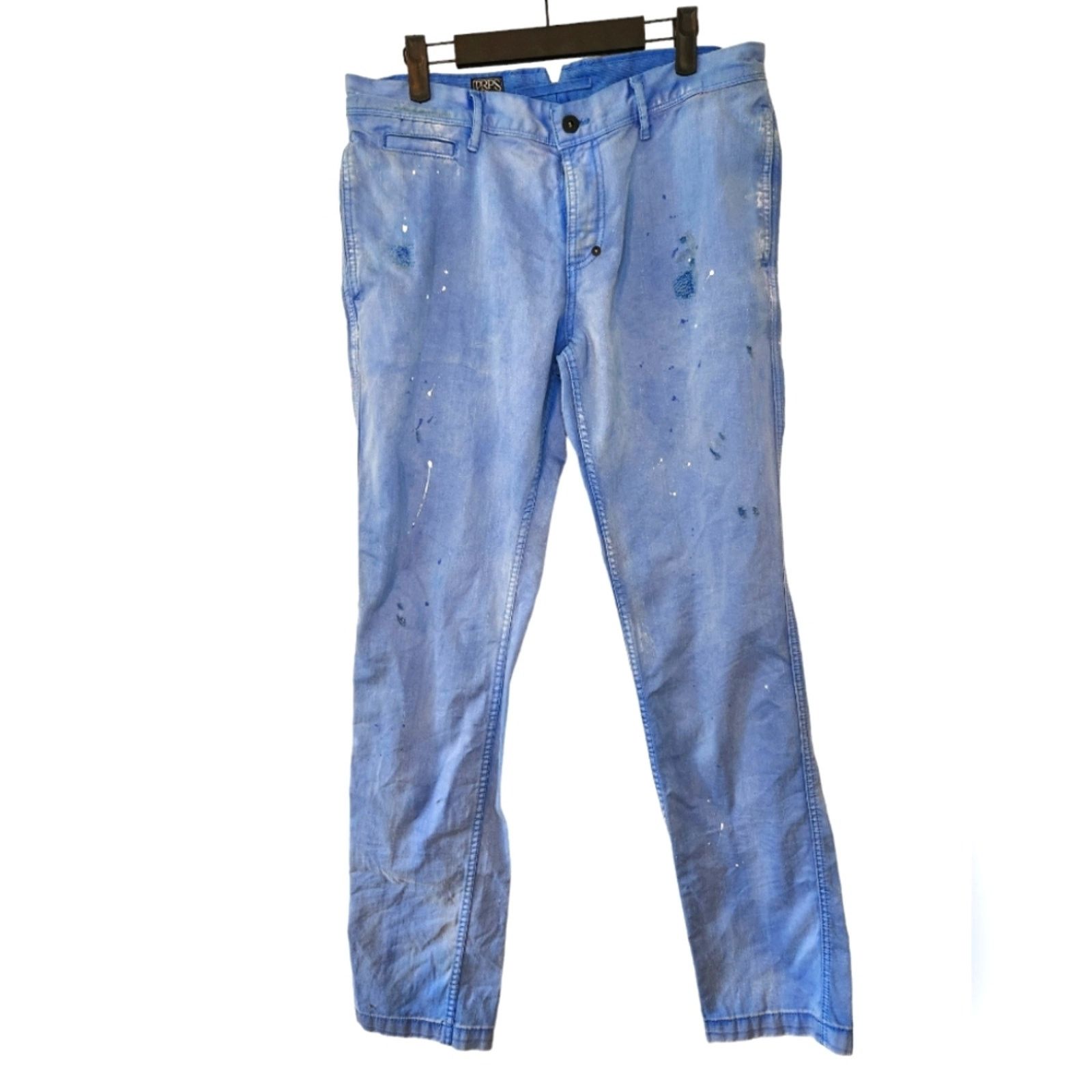 Prps NWT PRPS chino distressed baby blue paint pants savoy fit 32 Size US 32 / EU 48 - 1 Thumbnail