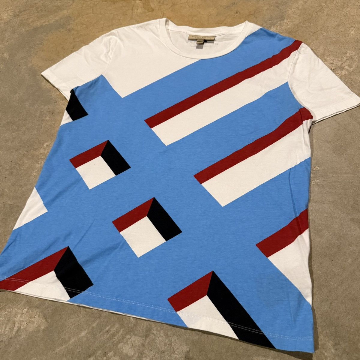 Burberry Burberry Wilmore Geometric Abstract Pattern Graphic Tee Size US M / EU 48-50 / 2 - 3 Thumbnail