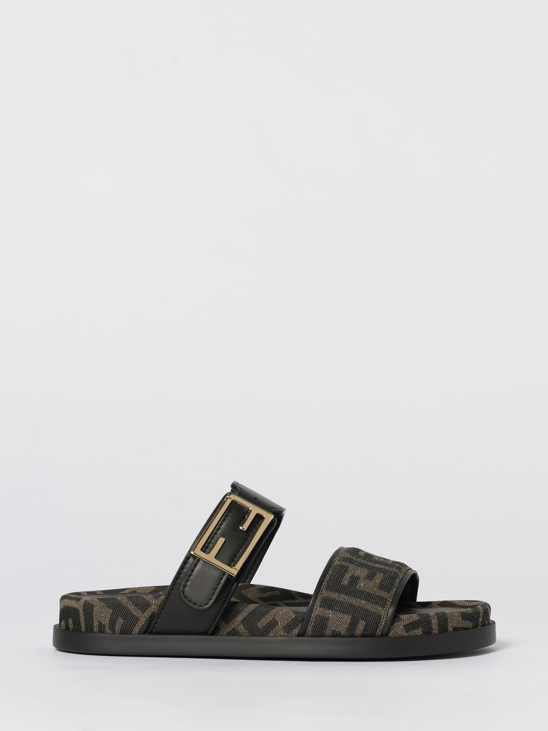 Fendi Heeled Sandal Woman Tobacco